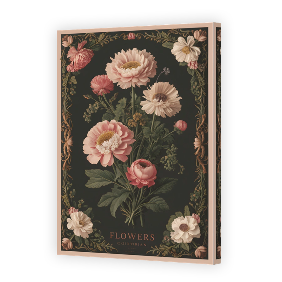 Elegant Vintage Floral Arrangement Digital Art