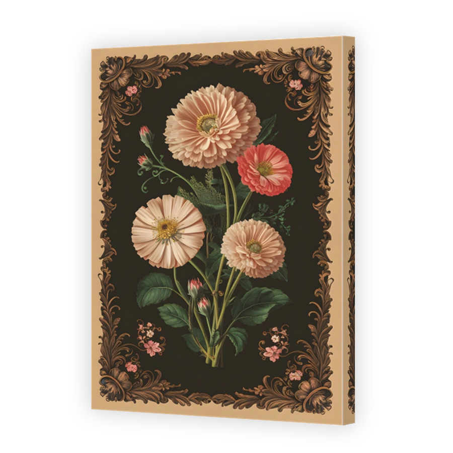 Vintage Floral Arrangement Wall Art