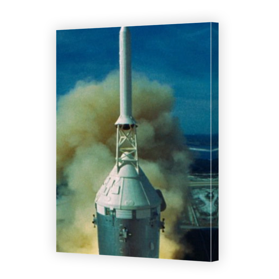Saturn V Rocket Launch from Pad A Launch Complex 39 at Kennedy Space Center Launching Apollo 11 Mission First Moon Landing 16th July 1969 Carrying Astronauts Neil Armstrong, Edwin (Buzz) Aldrin and Michael Collins