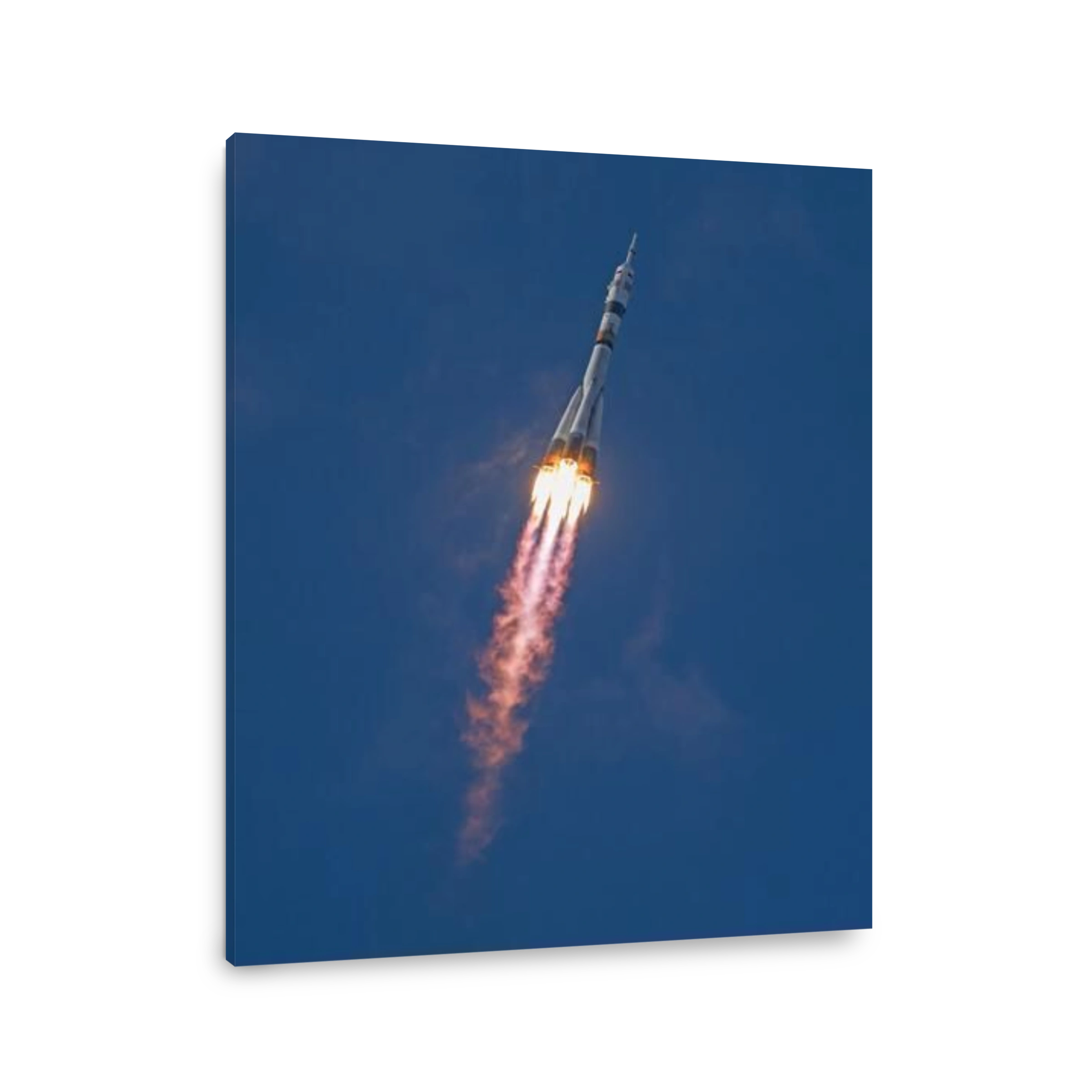 The Soyuz rocket launches to the International Space Station with Expedition 71 NASA astronaut Tracy Dyson, Roscosmos cosmonaut Oleg Novitskiy, and Belarus spaceflight participant Marina Vasilevskaya, onboard. 23 March 2024, at the Baikonur Cosmodrome in 