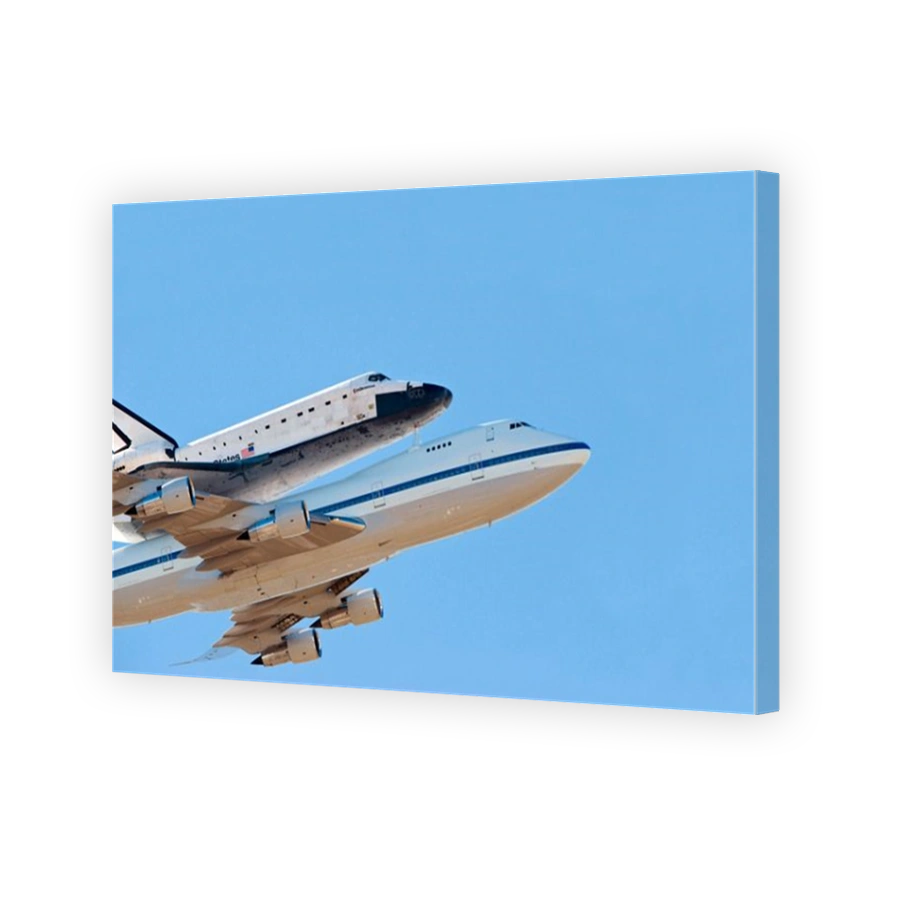 Space Shuttle Endeavour mounted on a modified Boeing 747 shuttle carrier Optimised version of an original NASA image Credit NASA