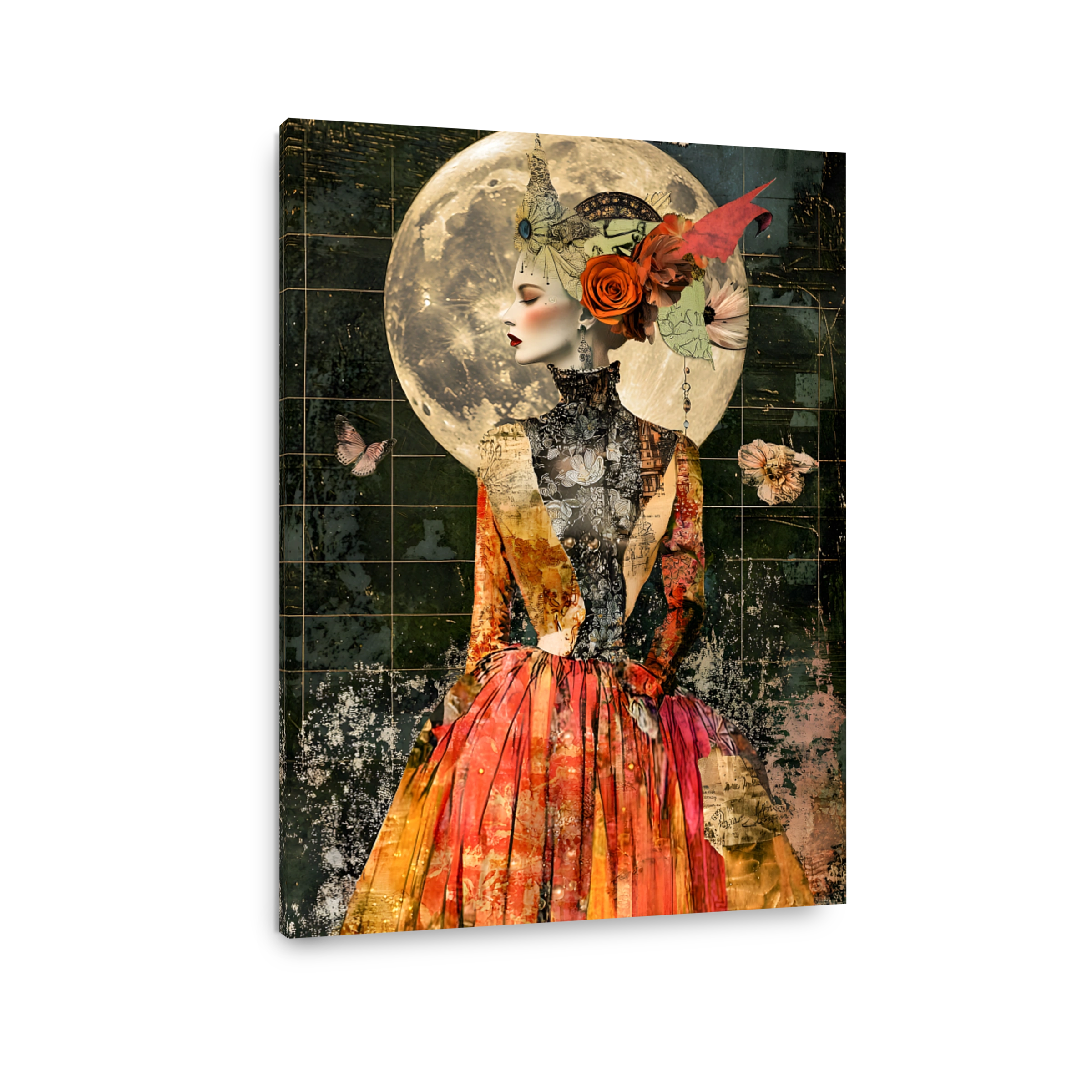 Surreal Woman Collage Art