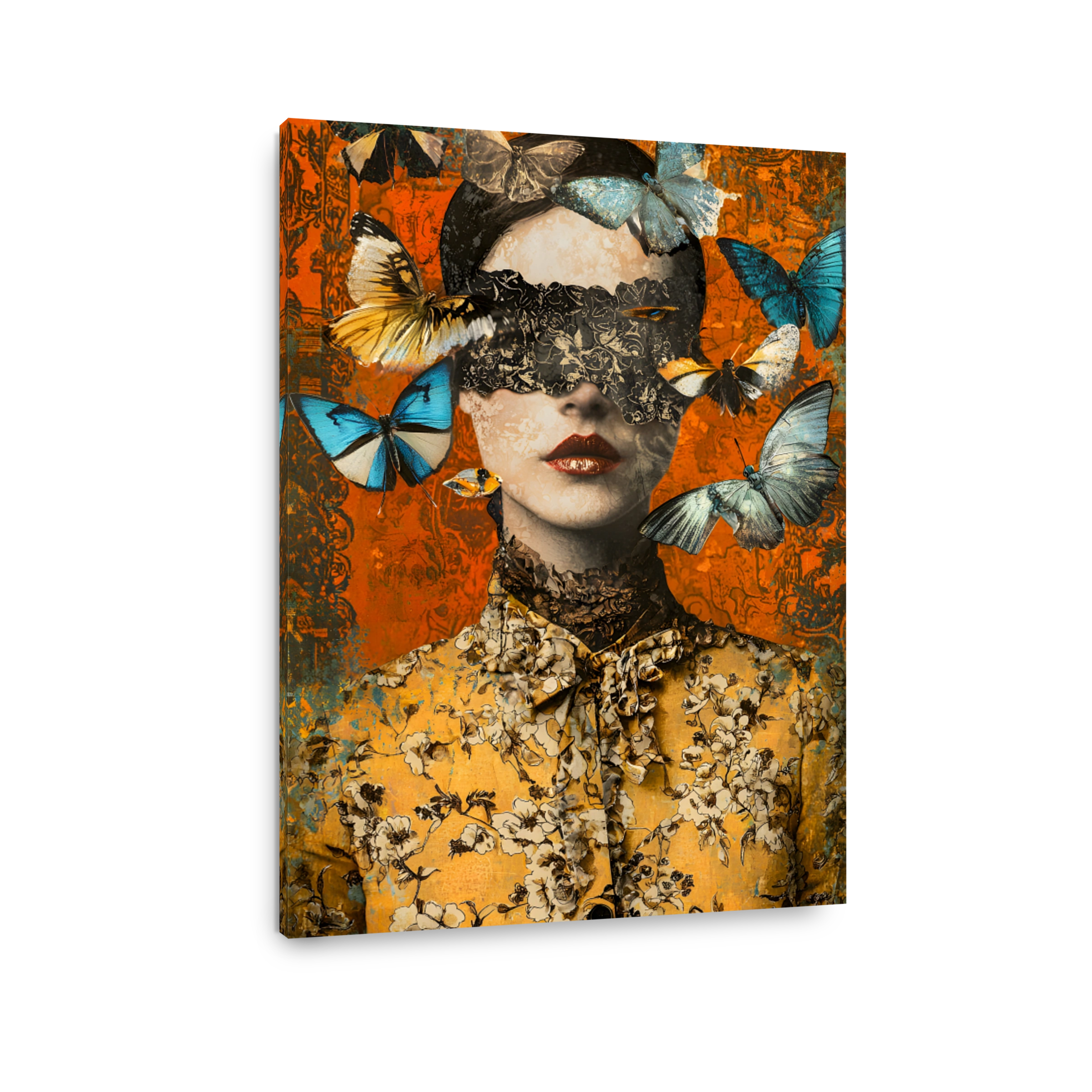 Surreal Woman with Butterflies Digital Art