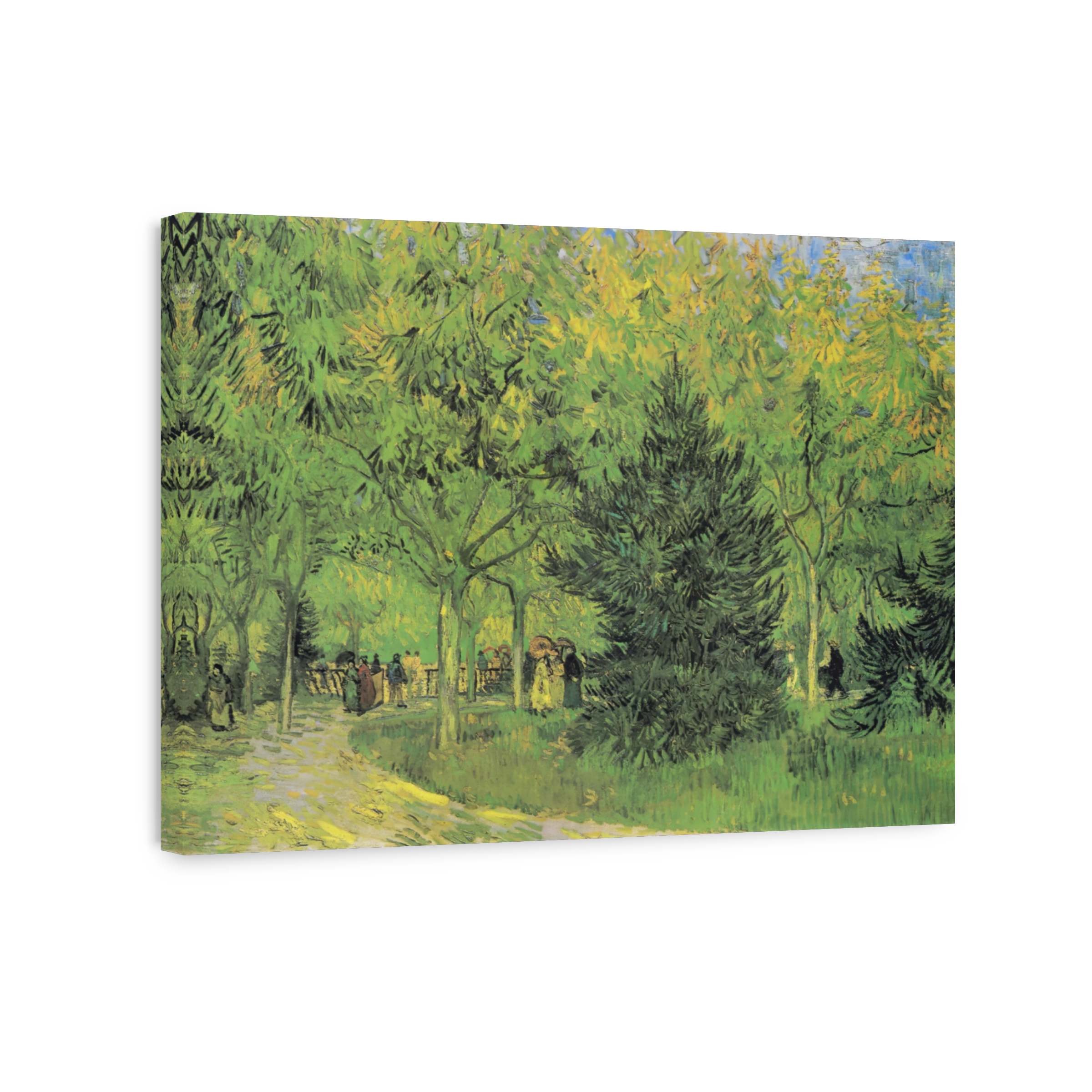 Path In The Park Of Arles With Walkers (1888)
