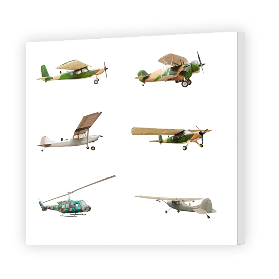 Old plane isolated
