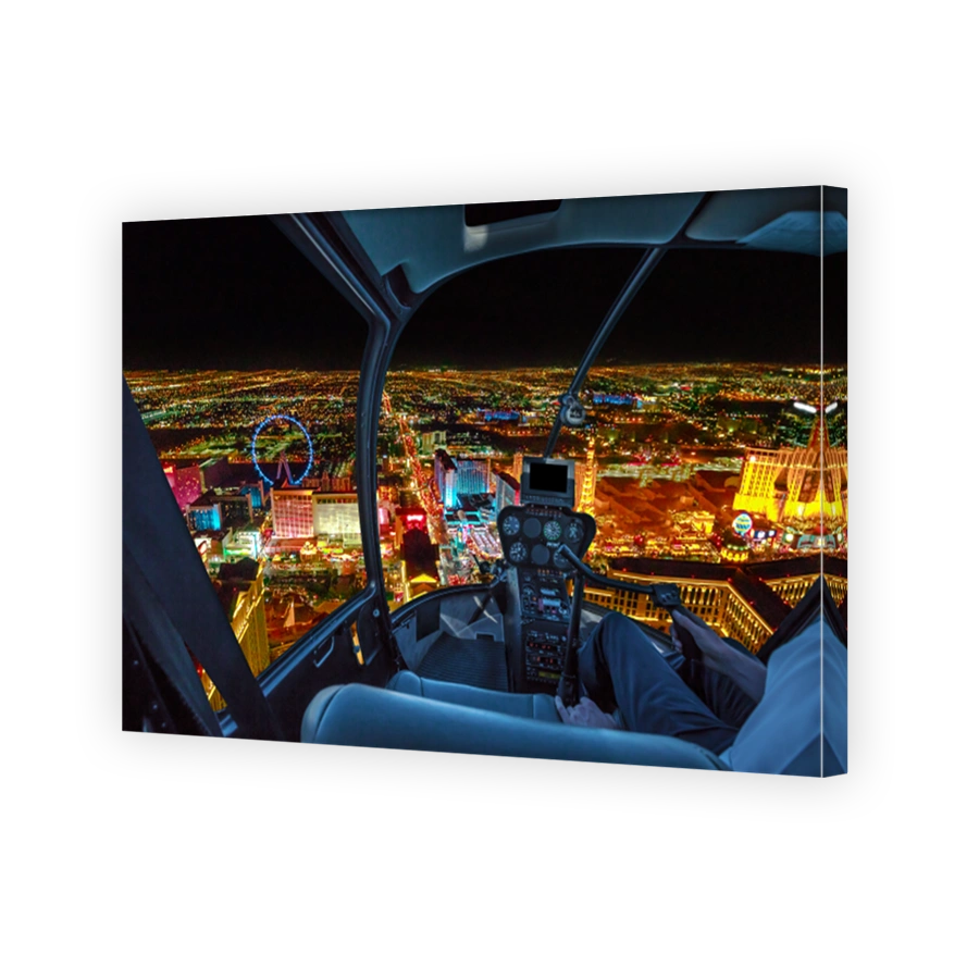 Scenic flight on Las Vegas skyline