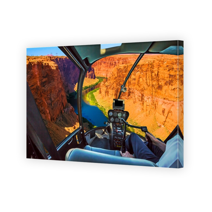 Helicopter on Grand Canyon