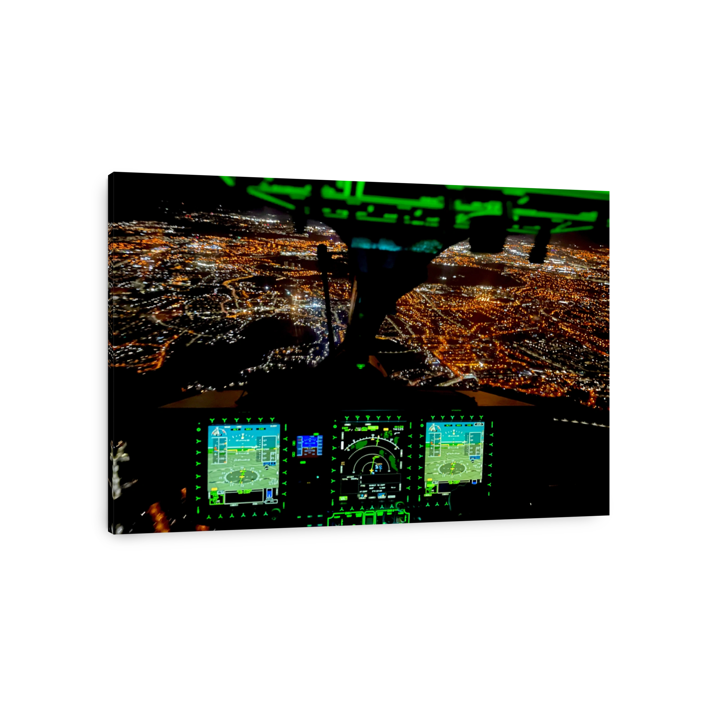 Night Flight over Glasgow