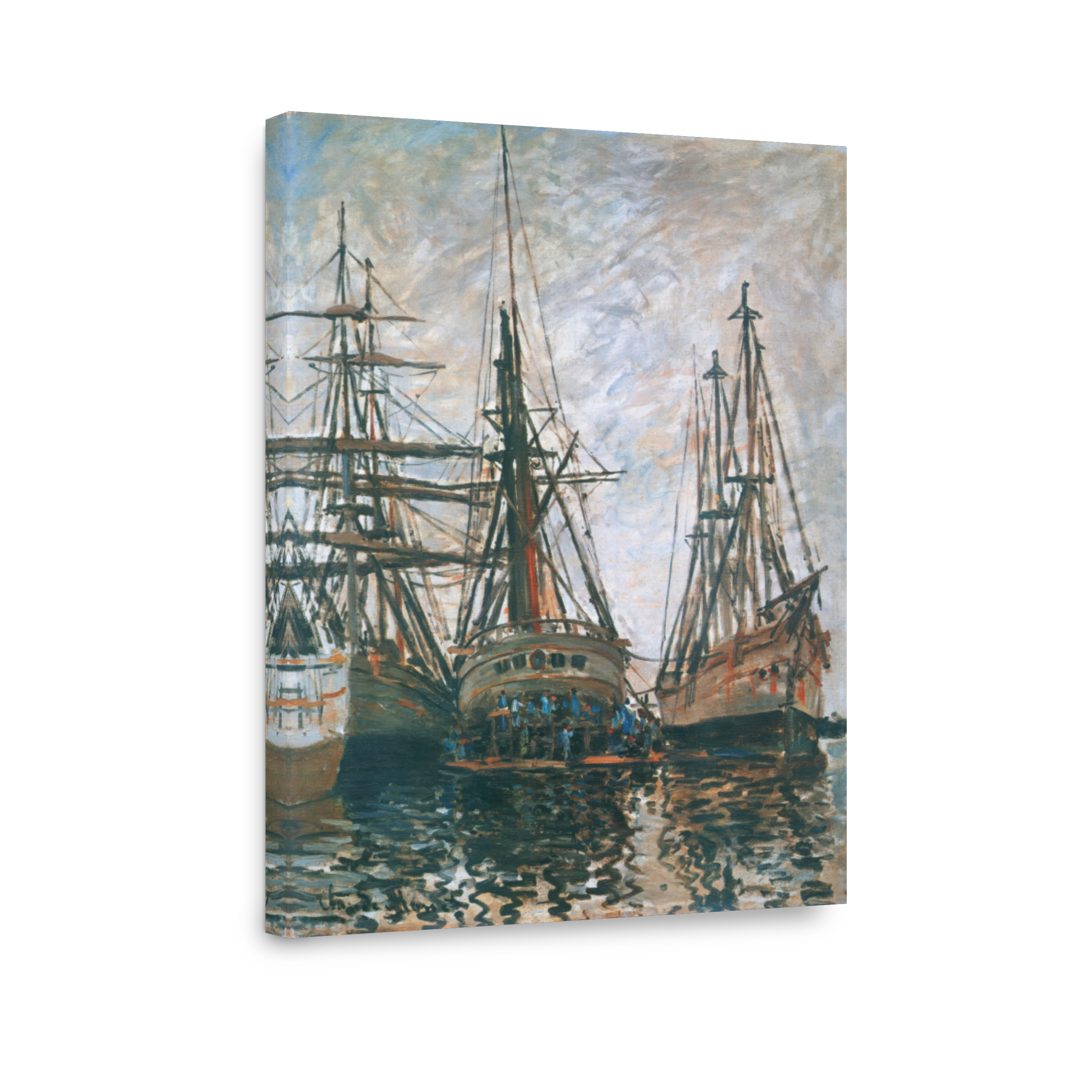 Boats On Rapair, 1873