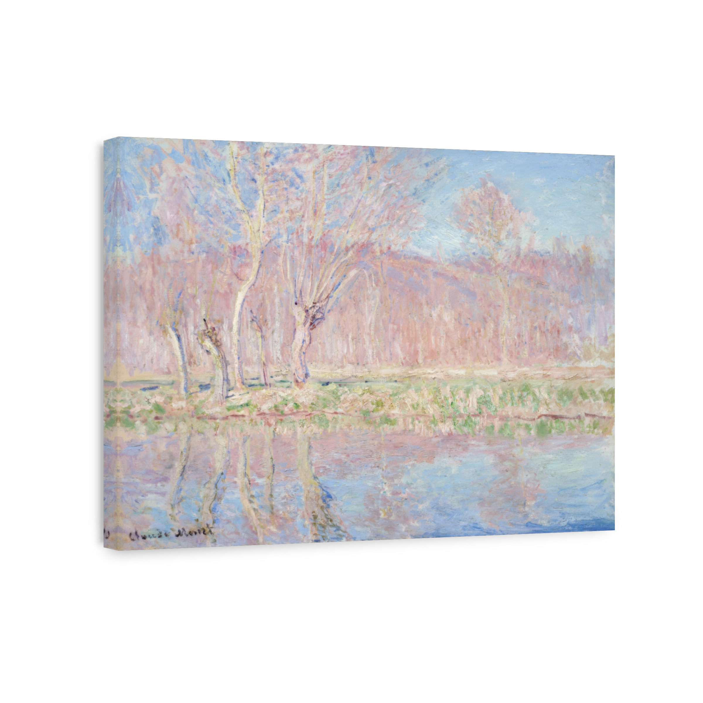 Arbres Au Bord De L'eau, Printemps À Giverny, 1884