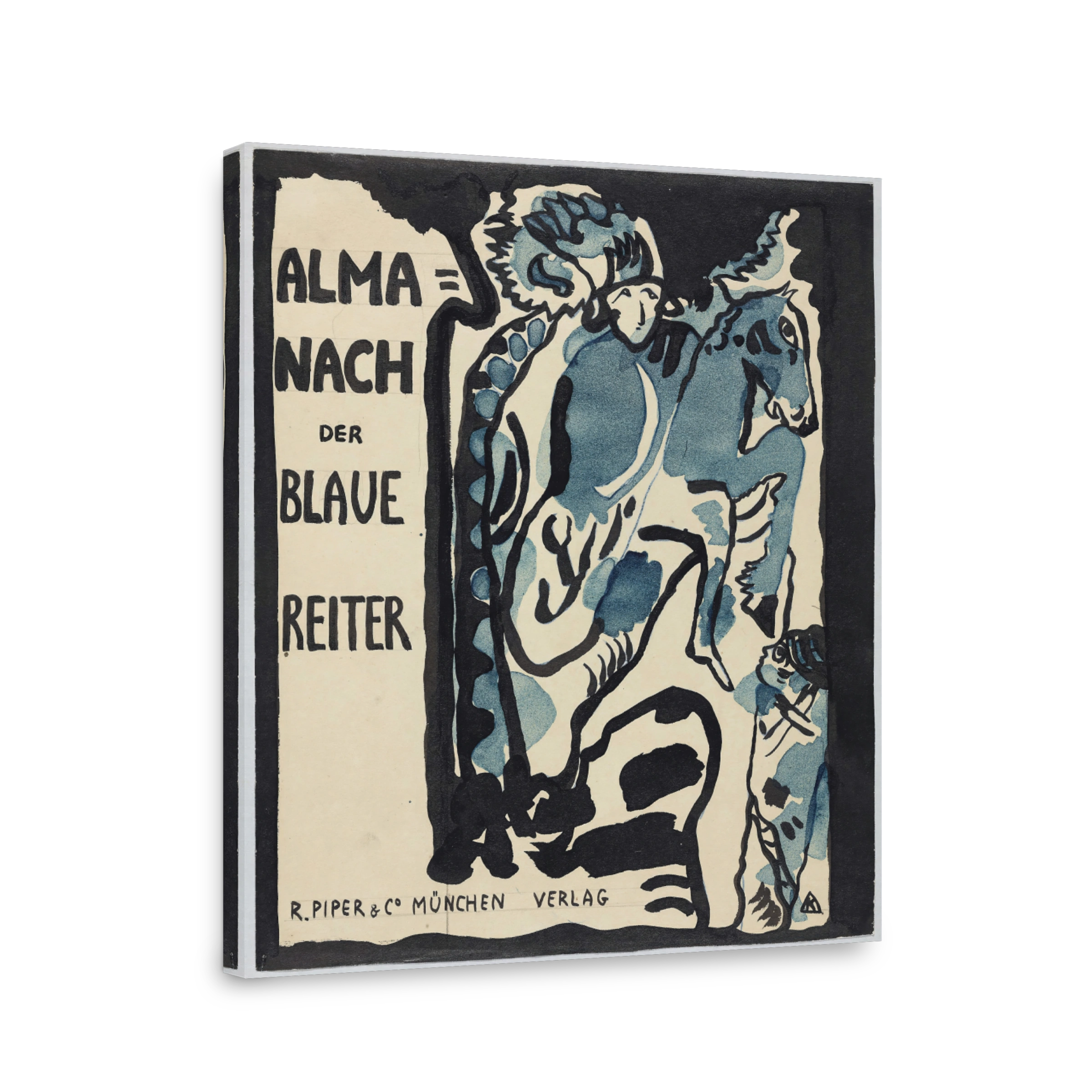 Final Design For The Cover Of The Almanac ‘the Blue Rider’ (1911)