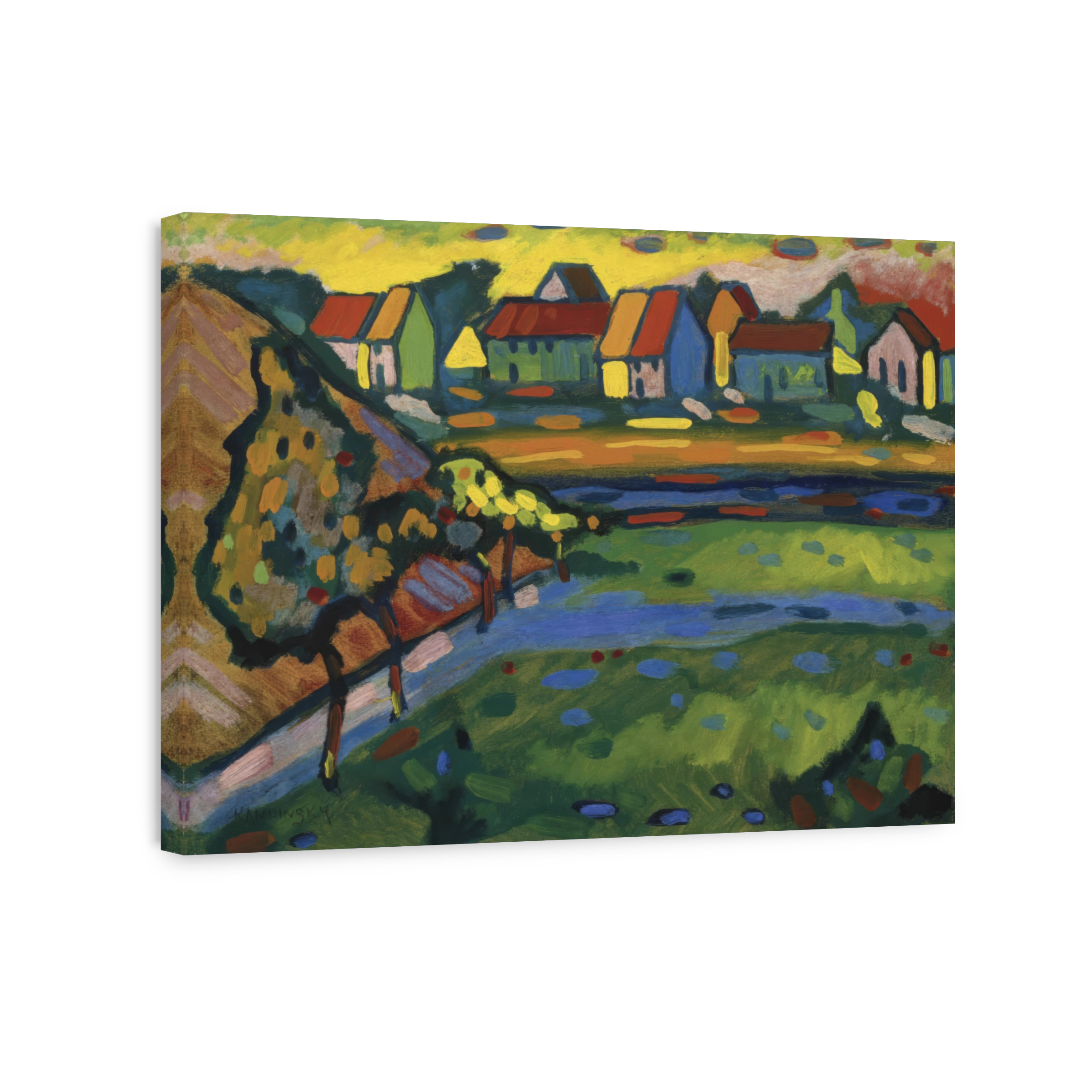 Bayerisches Dorf Mit Feld, 1908