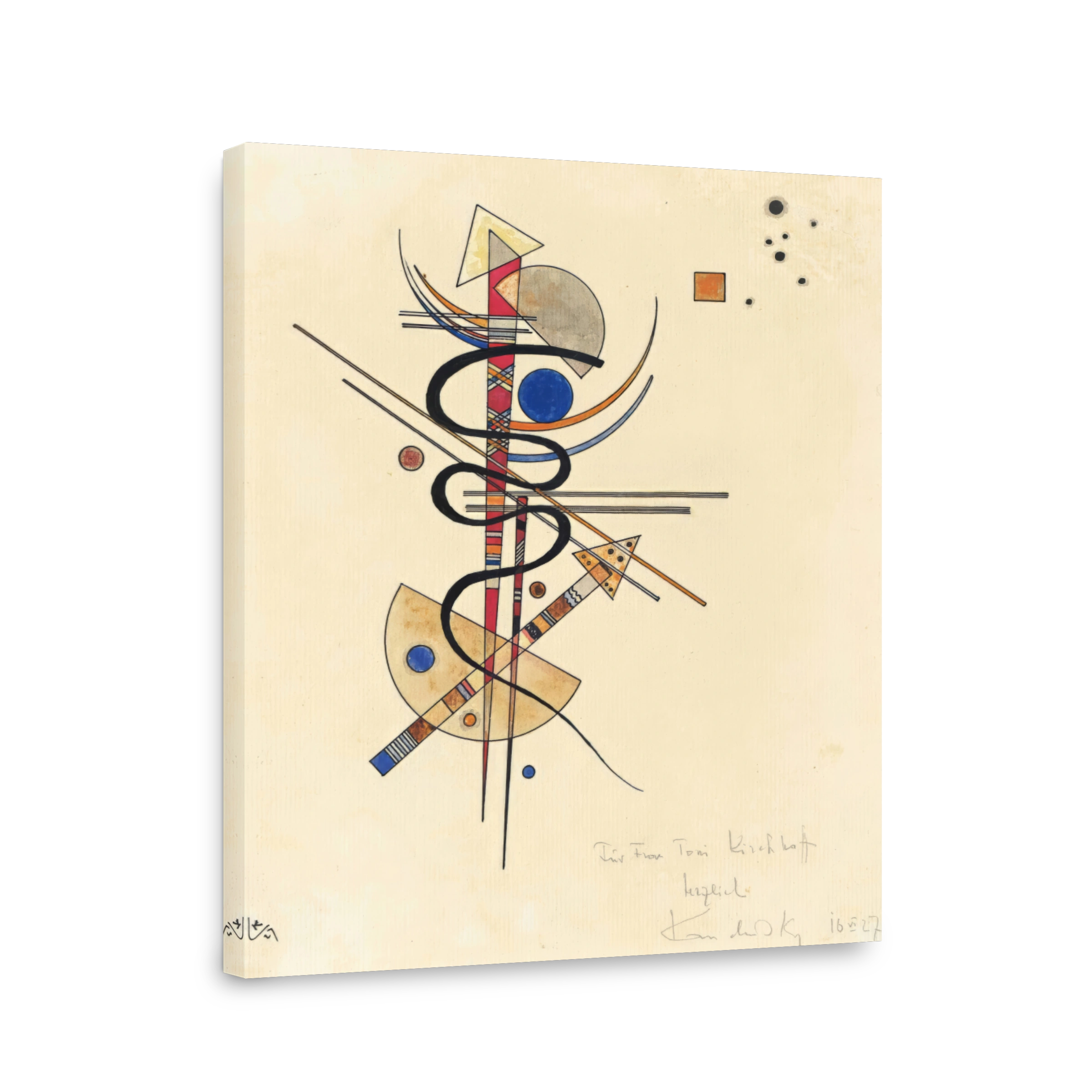Aquarell Für Frau Toni Kirchhoff, 1927