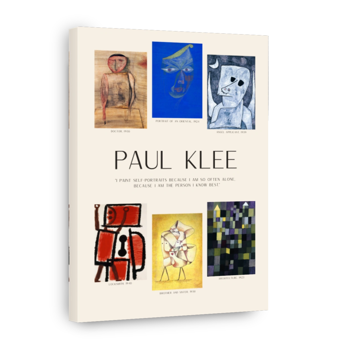 Paul Klee - Doctor, Portrait of an Oriental, Angel Applicant,