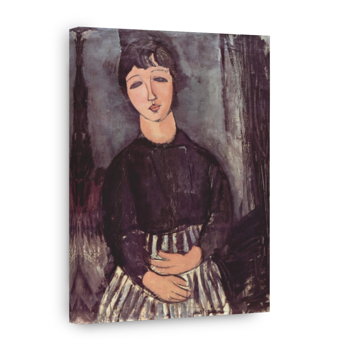 A Servant In A Striped Apron (1916)