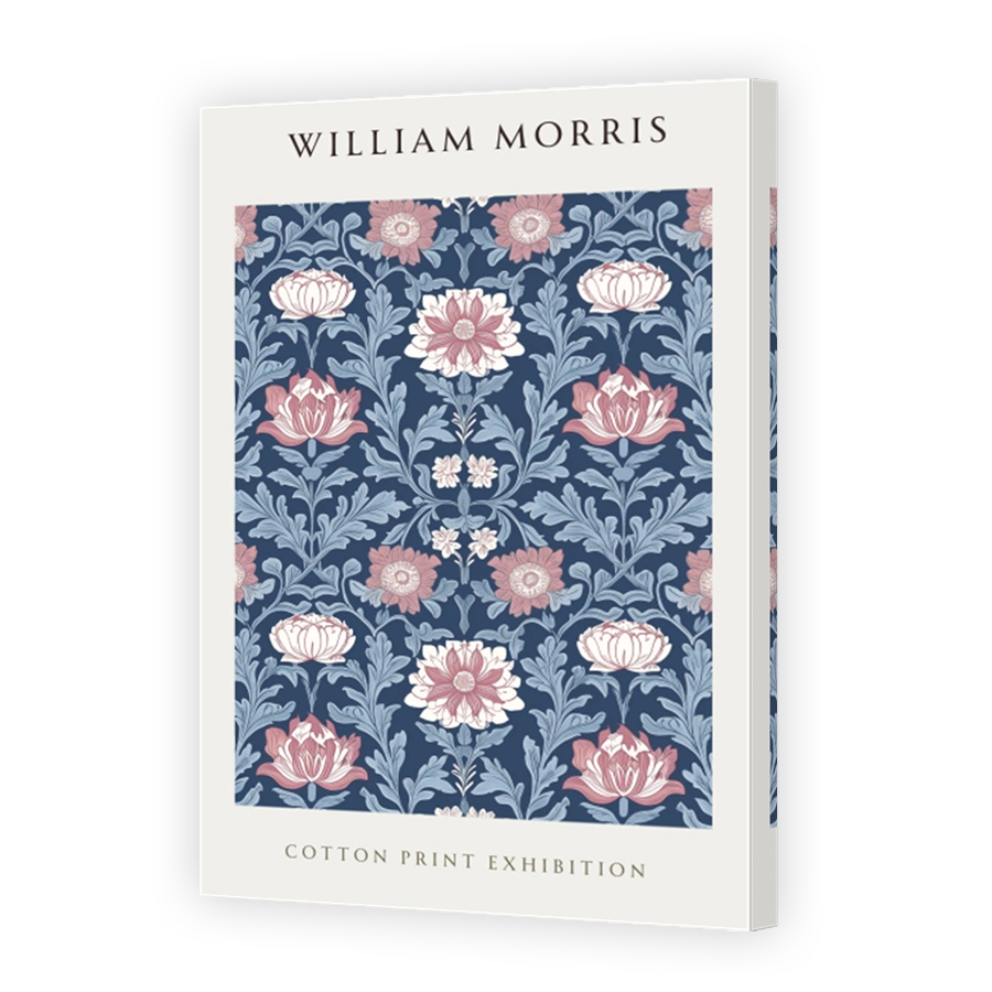 William Morris Floral Cotton Print Art