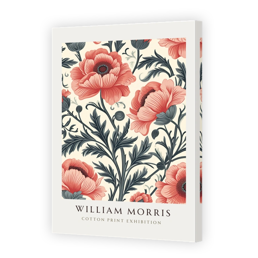 William Morris Poppies Cotton Print