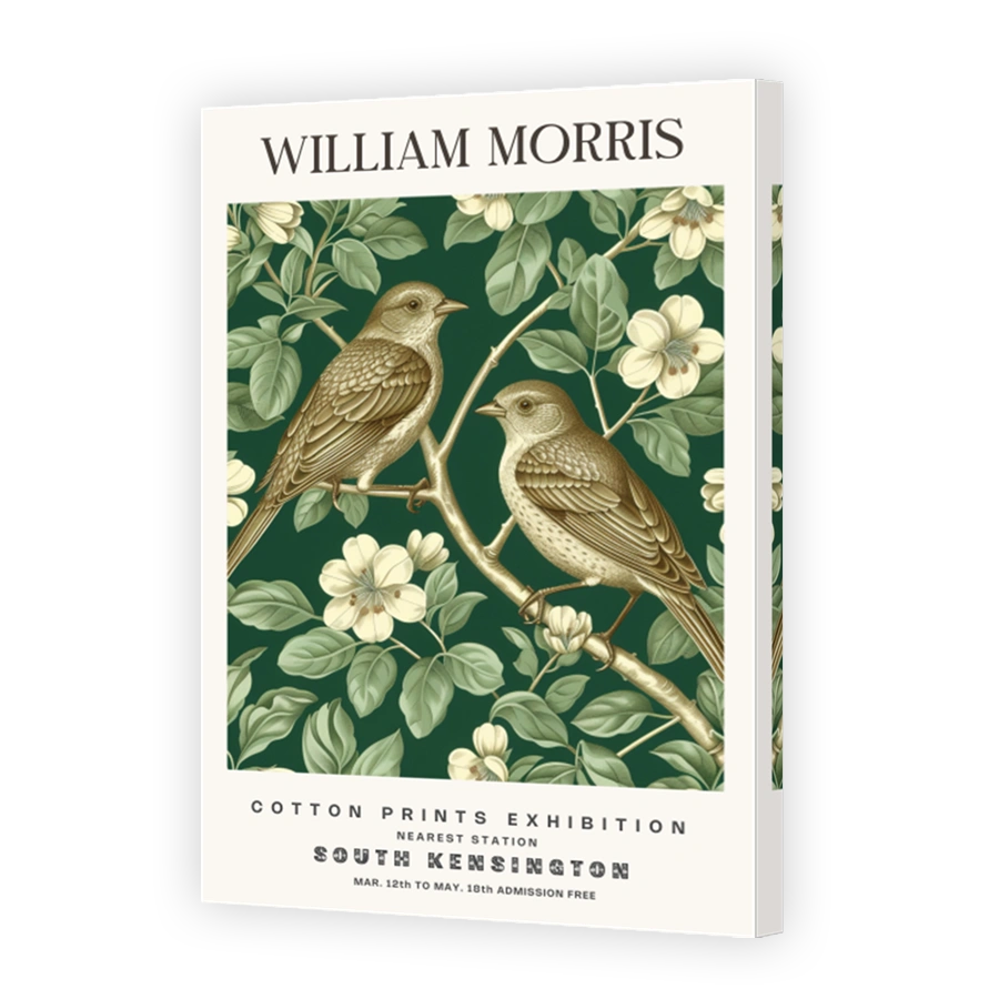 William Morris Birds and Floral Pattern Art