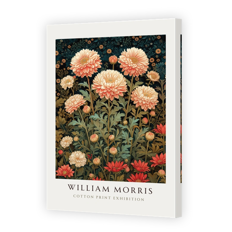 William Morris Floral Cotton Print Exhibition