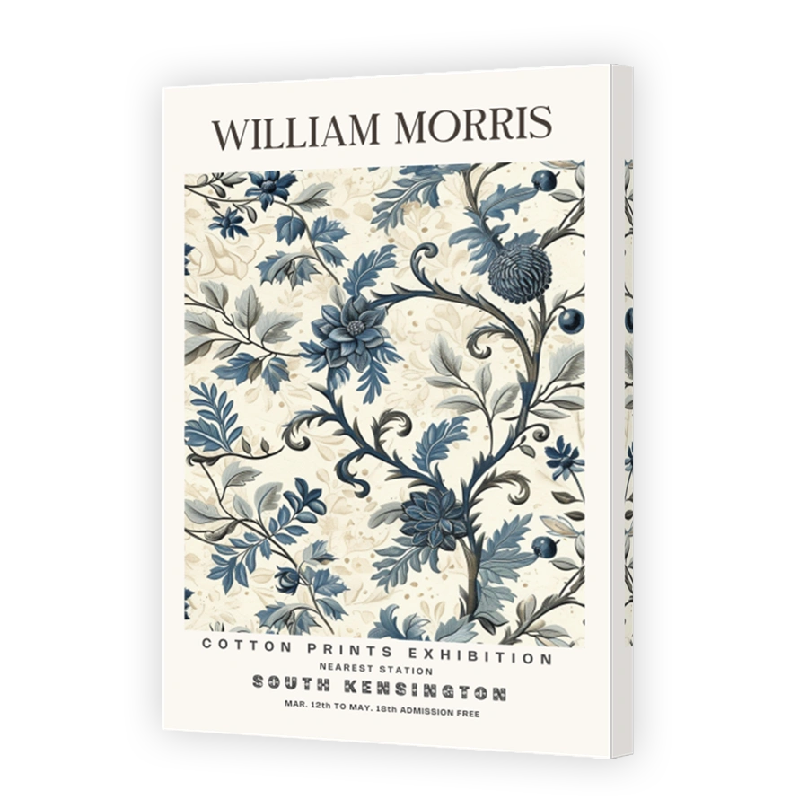 William Morris Floral Pattern Cotton Print