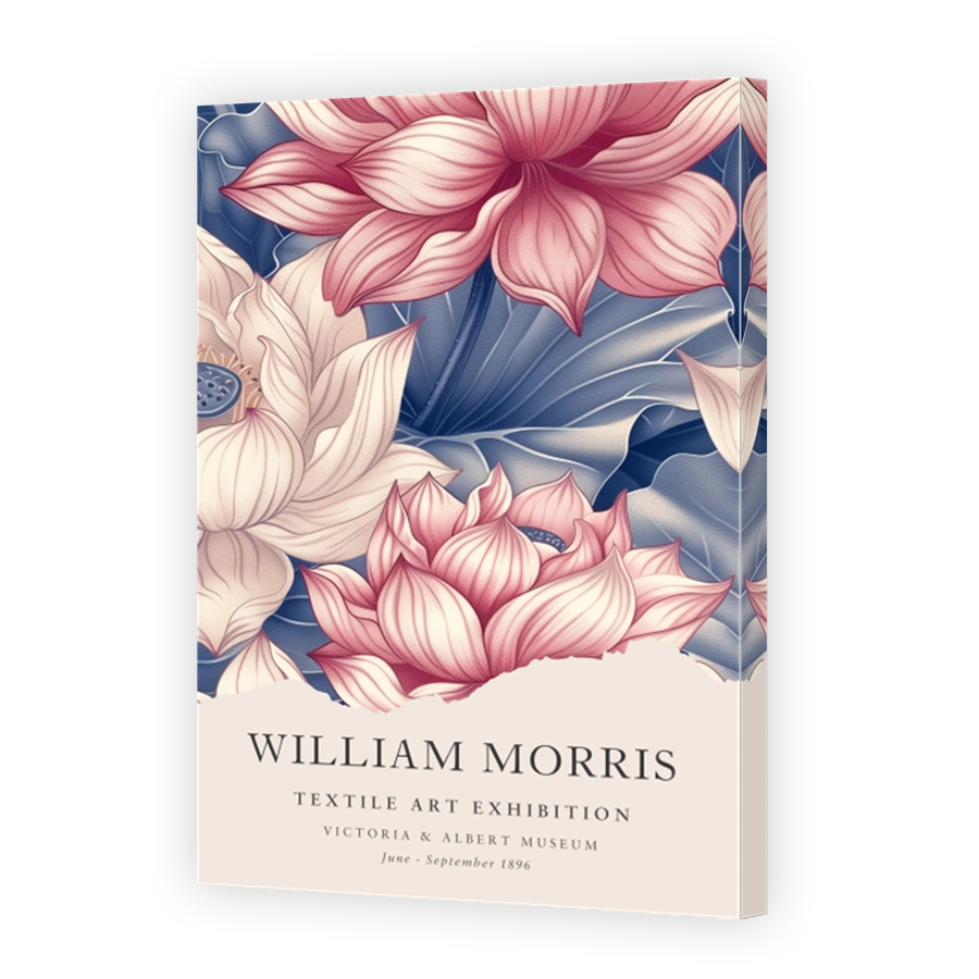 William Morris Lotus Flower Textile Art Exhibition