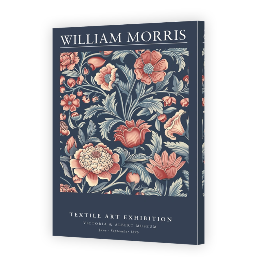 William Morris Floral Pattern Textile Art Exhibition