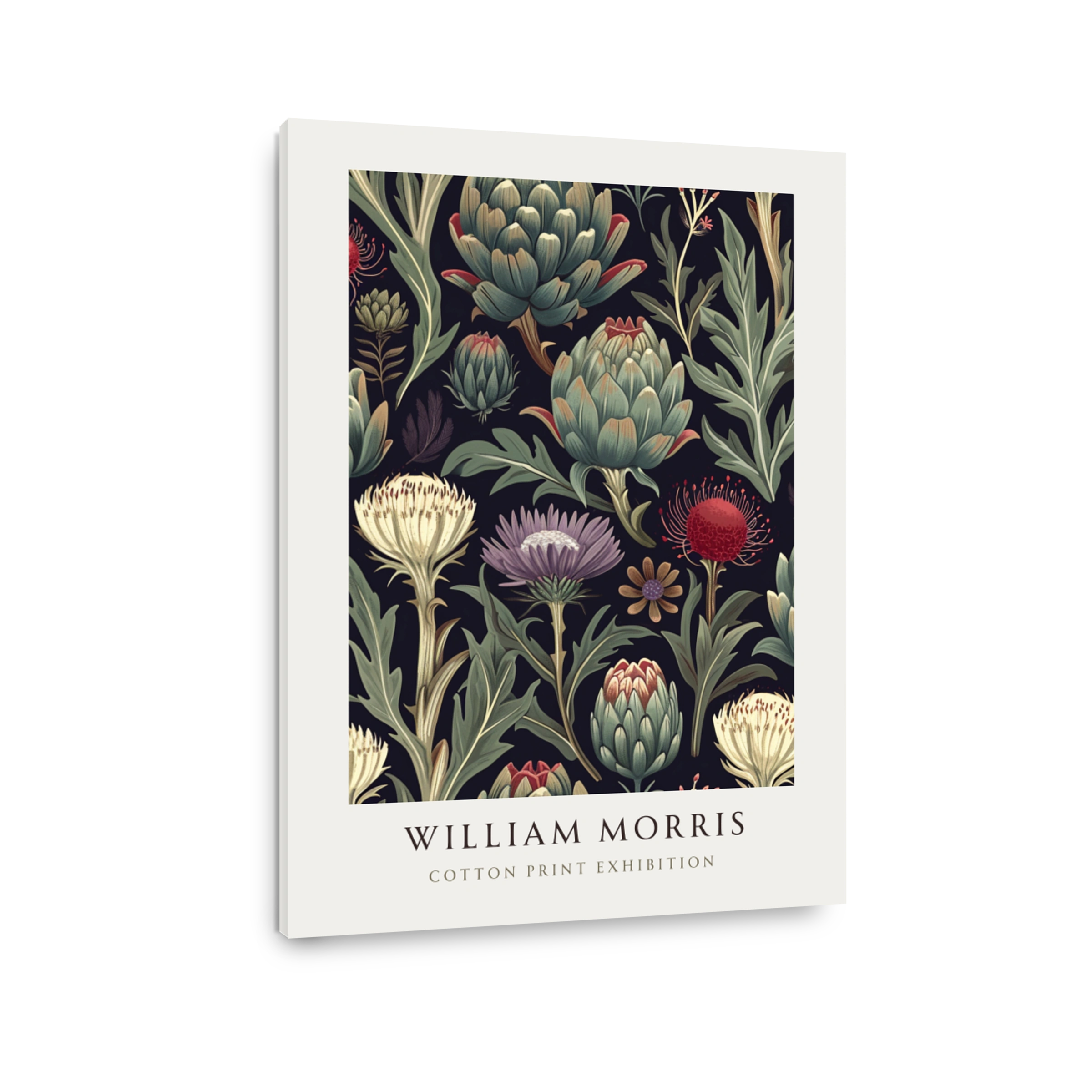 William Morris Floral Cotton Print Art