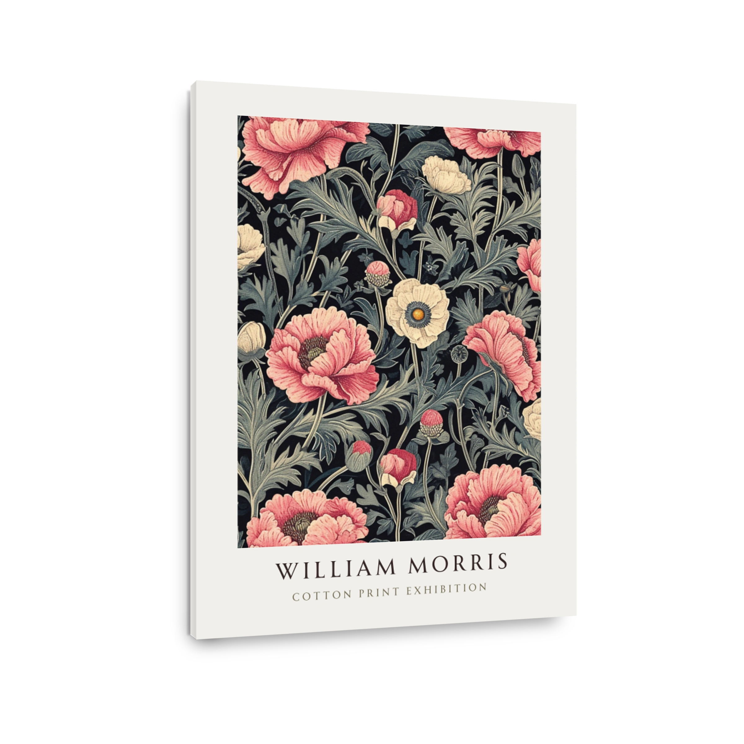 William Morris Poppies and Anemones Cotton Print Exhibition