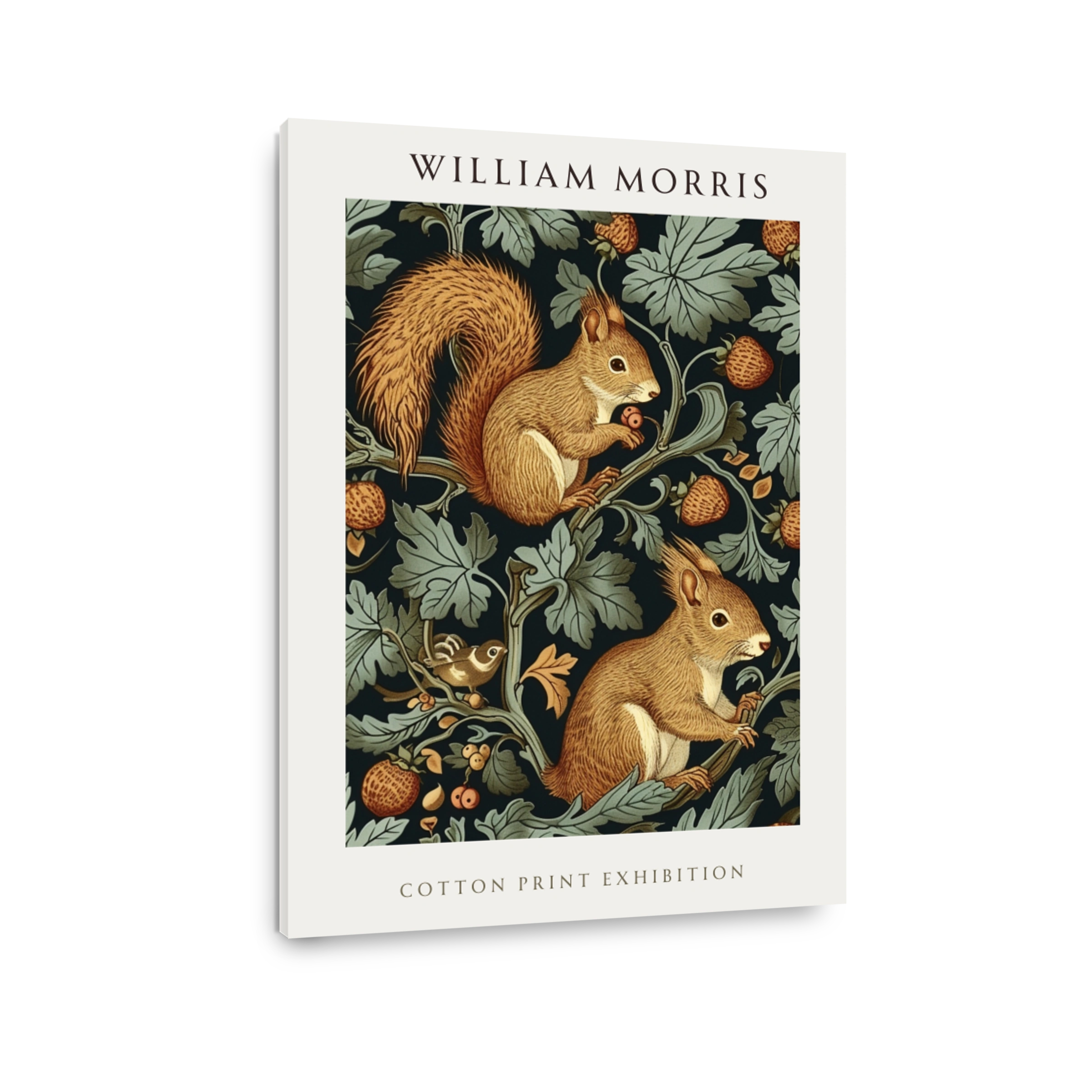 William Morris Squirrels and Foliage Cotton Print