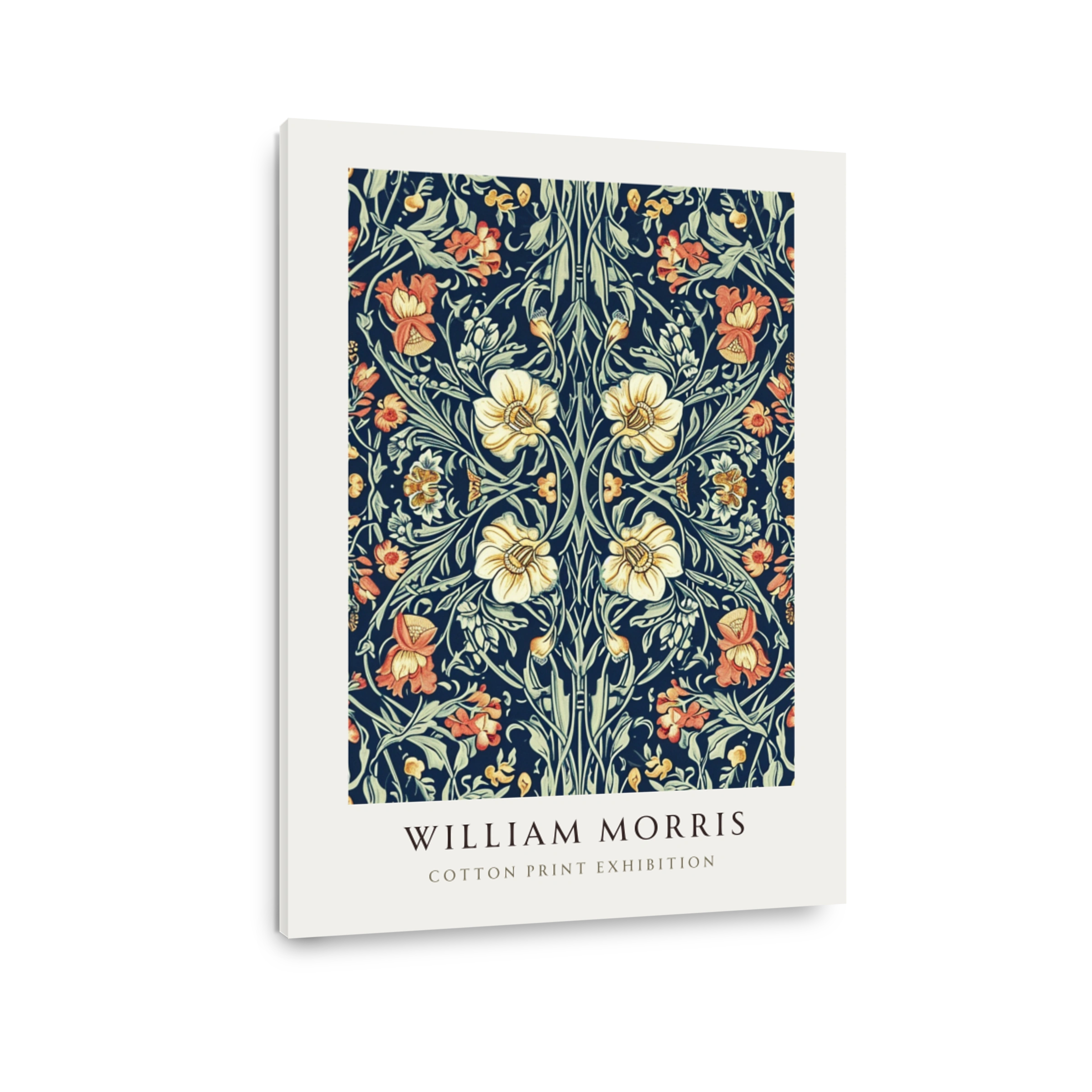 William Morris Floral Pattern Cotton Print Art