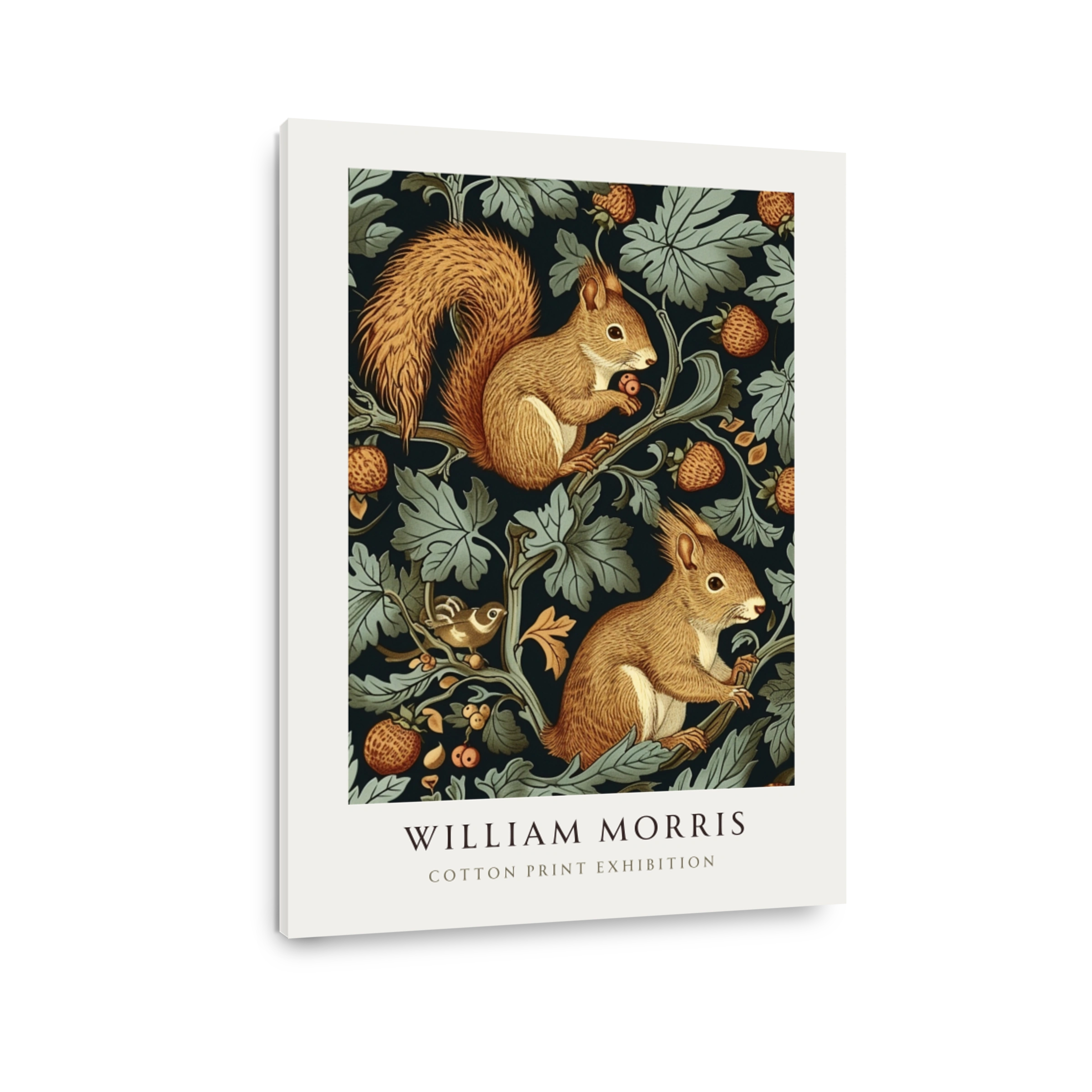 William Morris Squirrels and Strawberries Cotton Print