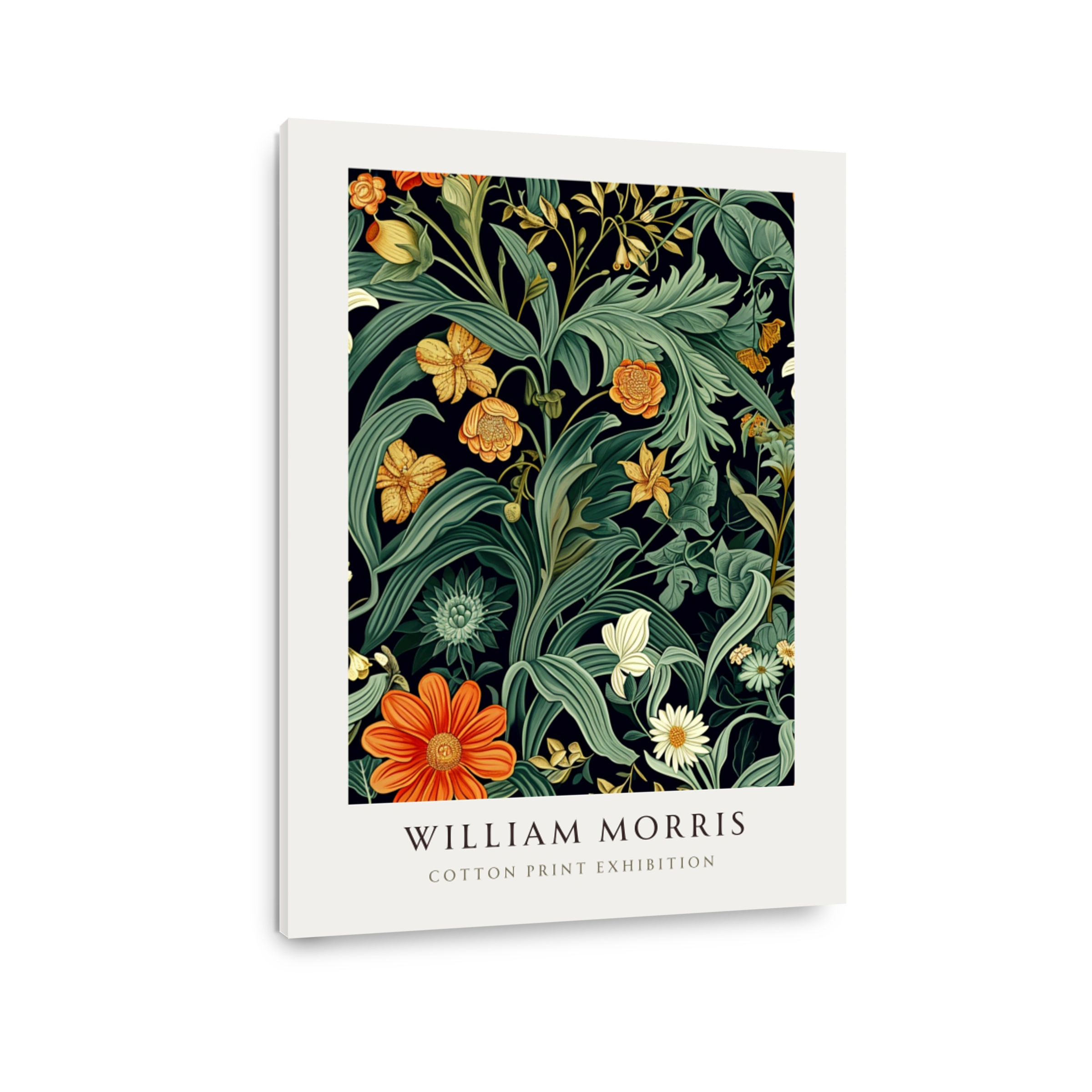 William Morris Floral Cotton Print Art