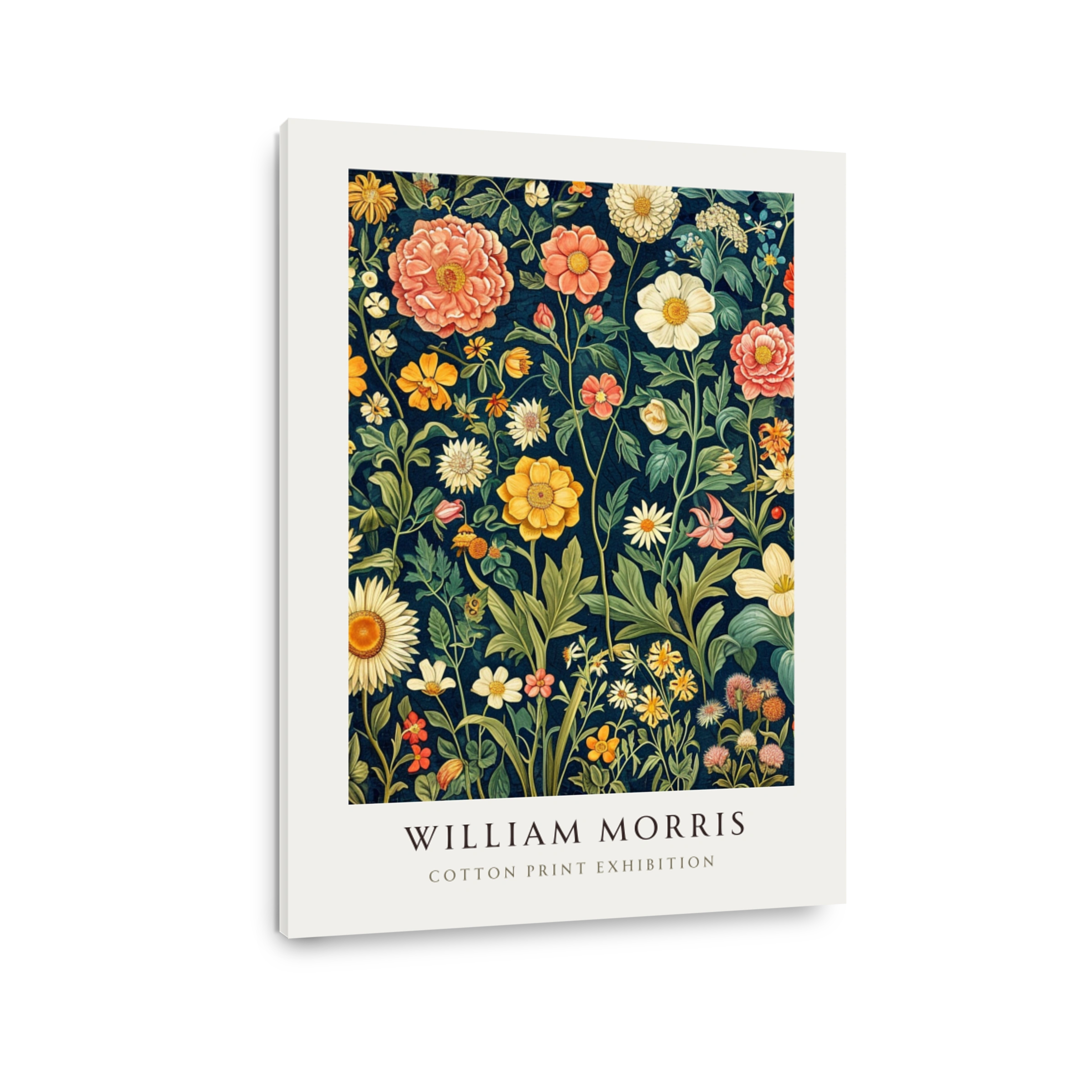 William Morris Floral Pattern Cotton Print Art