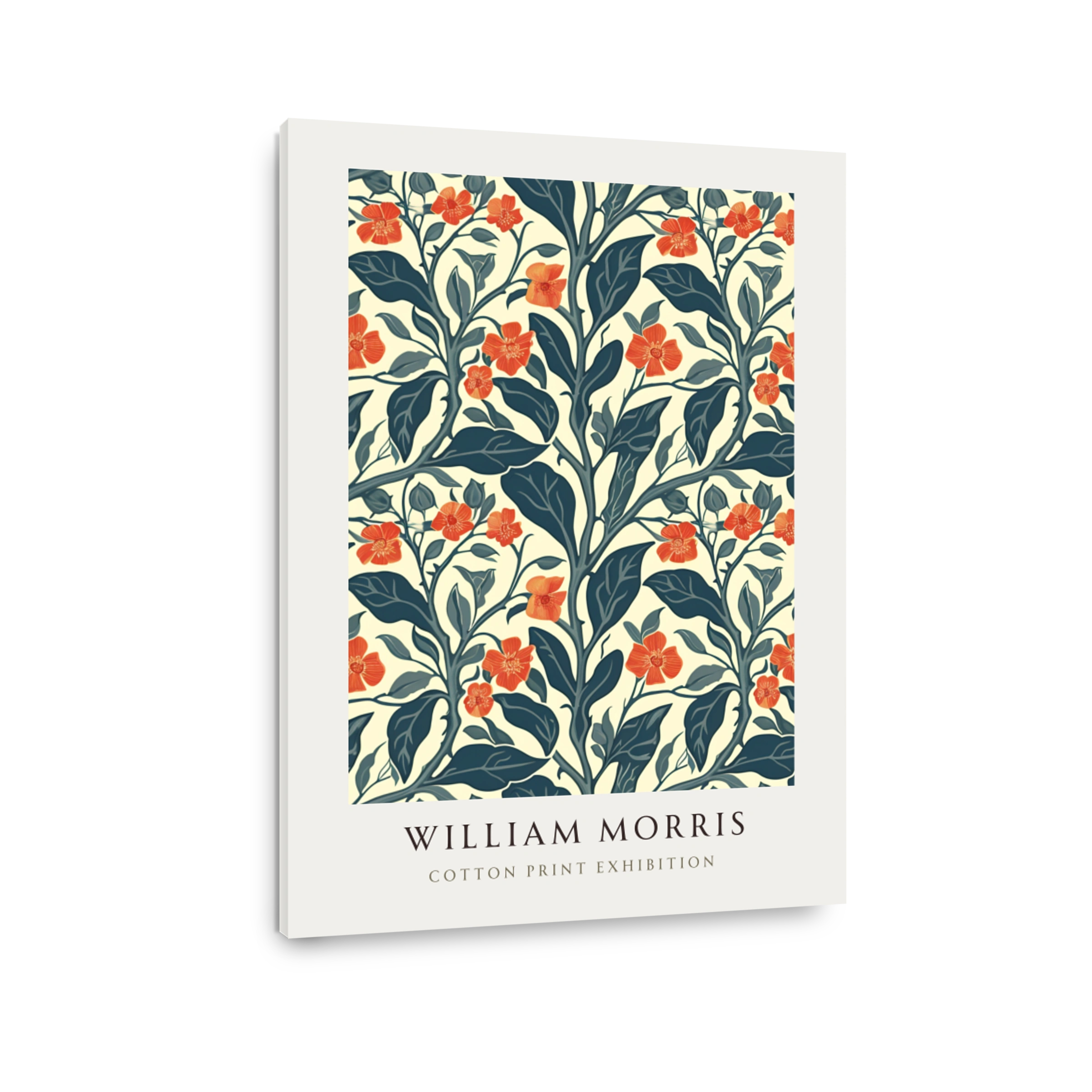 William Morris Floral Cotton Print Art