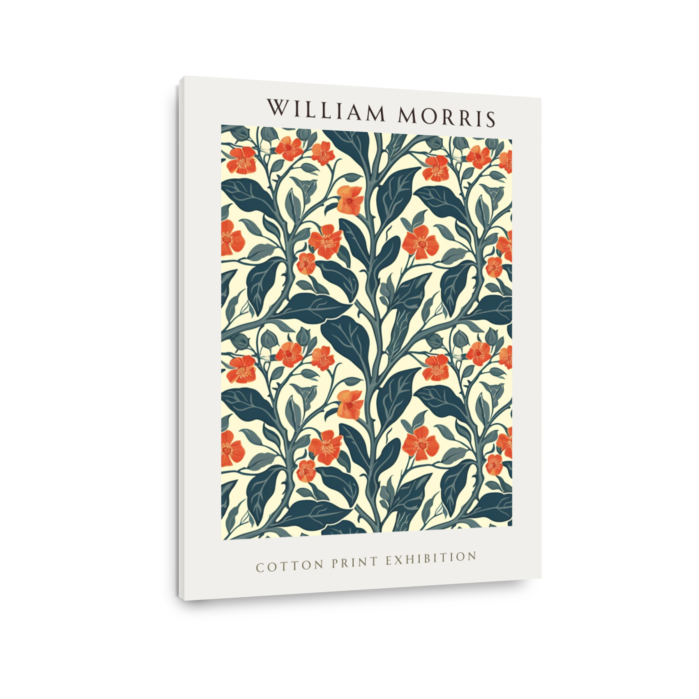 William Morris Floral Cotton Print Art