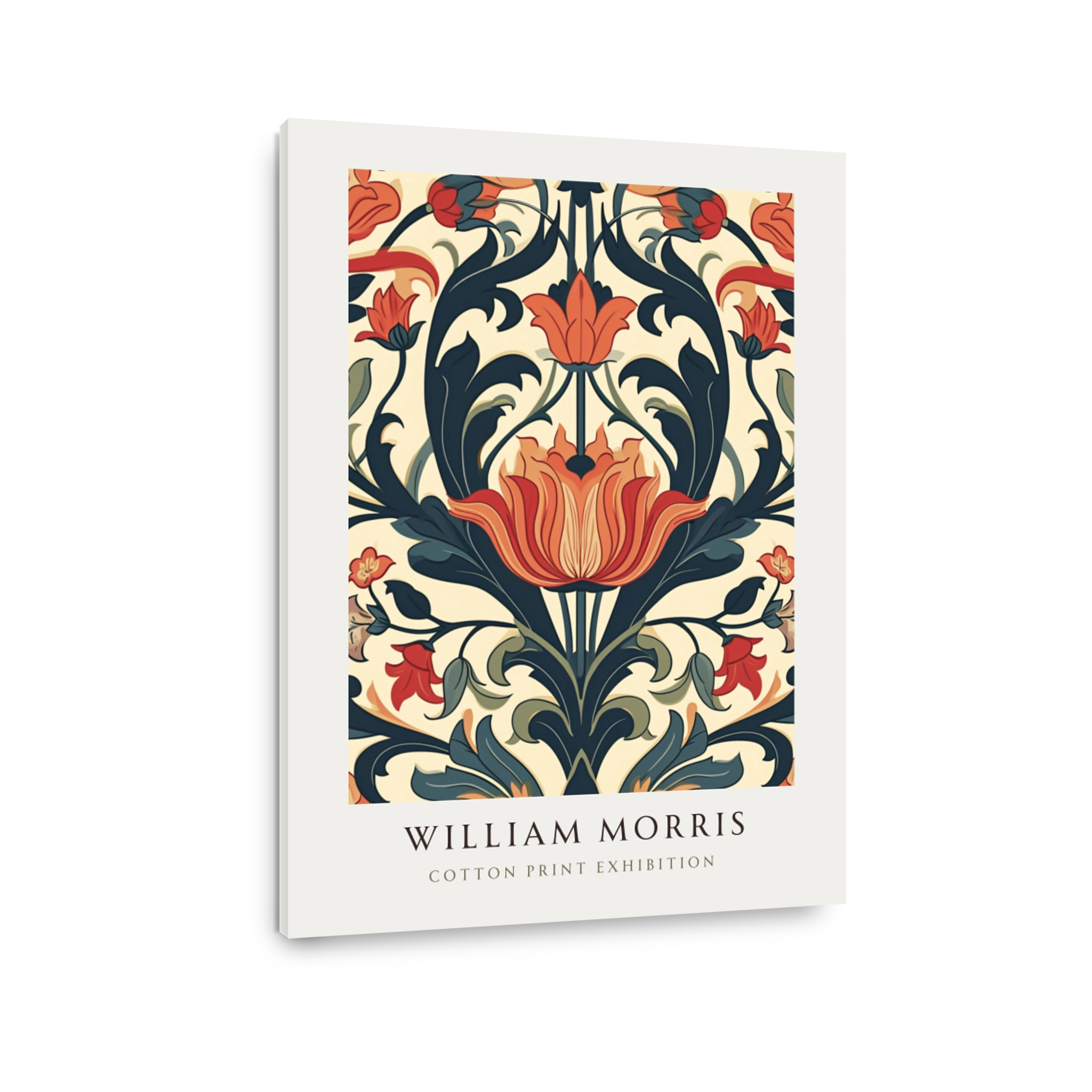 William Morris Floral Cotton Print Art