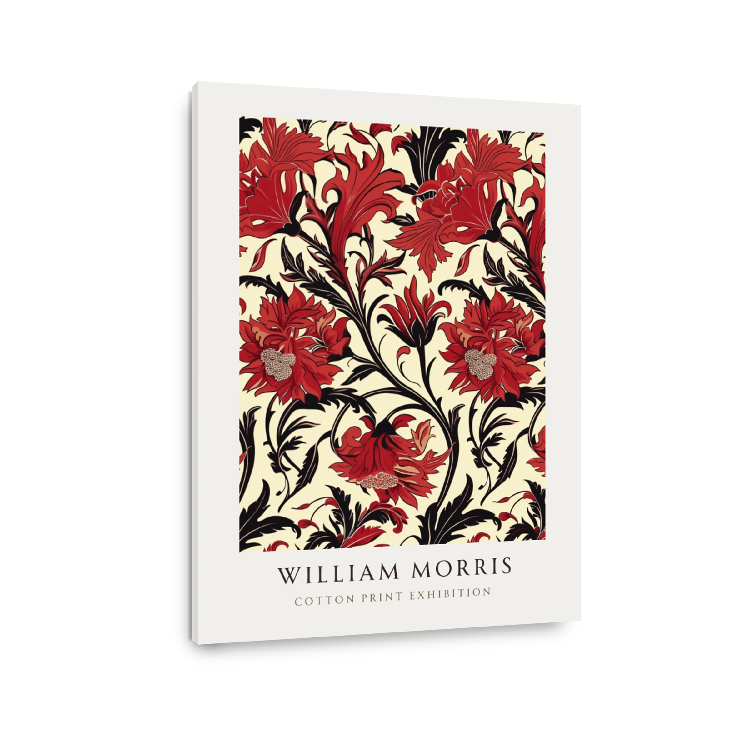 William Morris Floral Cotton Print Art