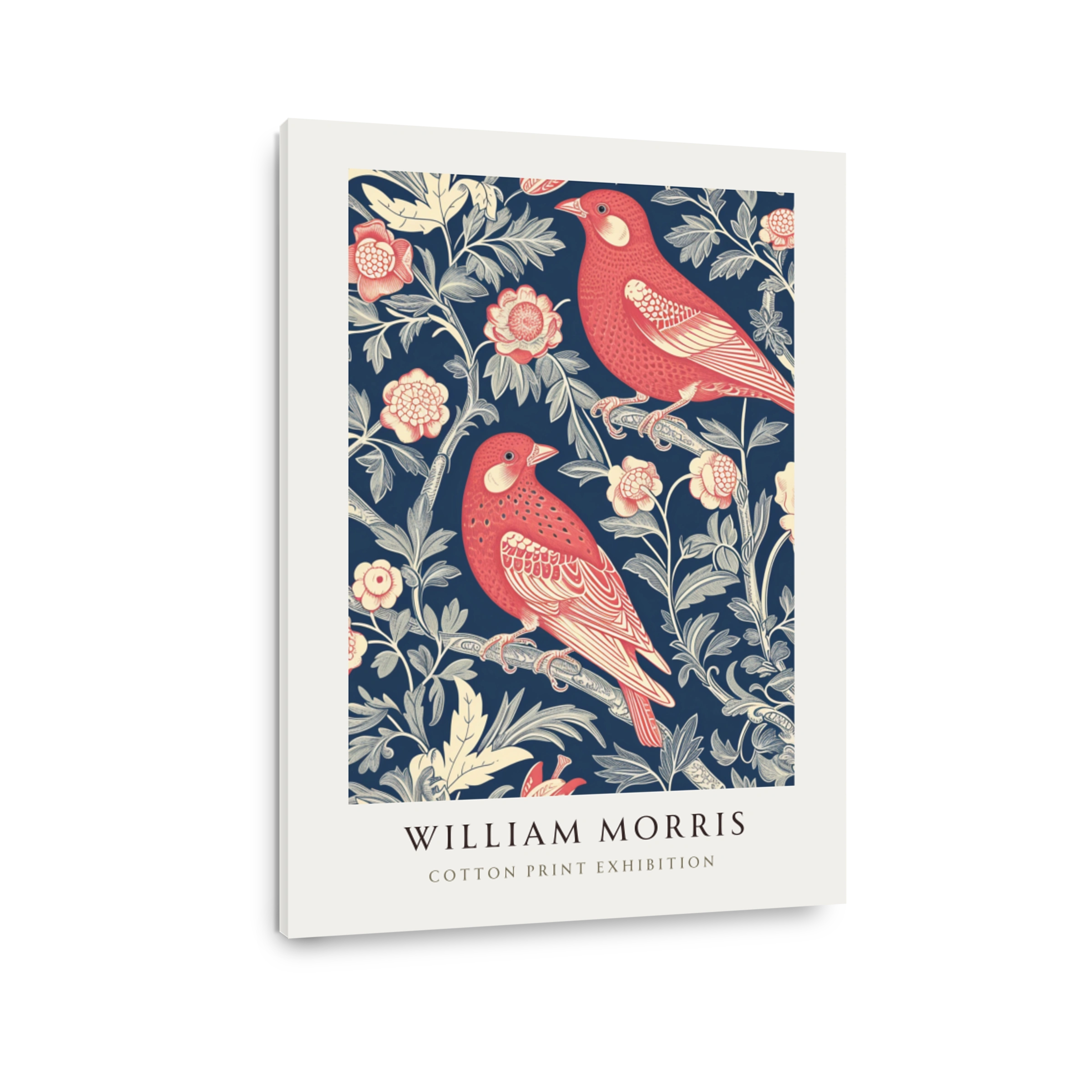 William Morris Birds and Floral Cotton Print