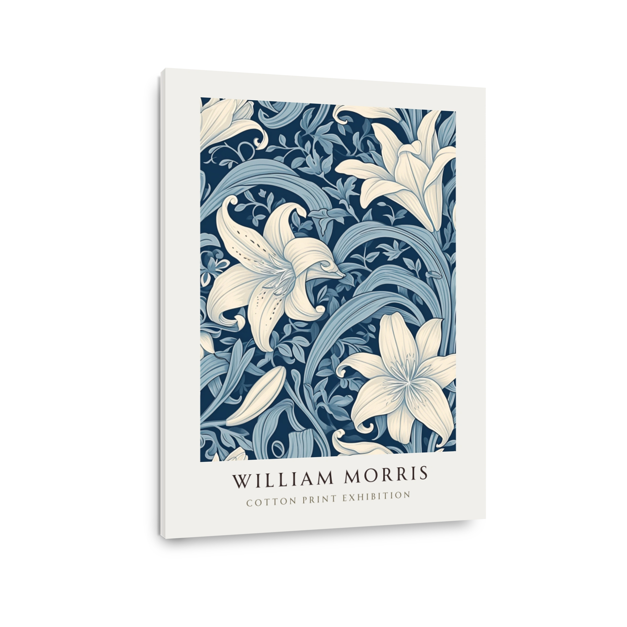 Elegant Lily Floral Print by William Morris