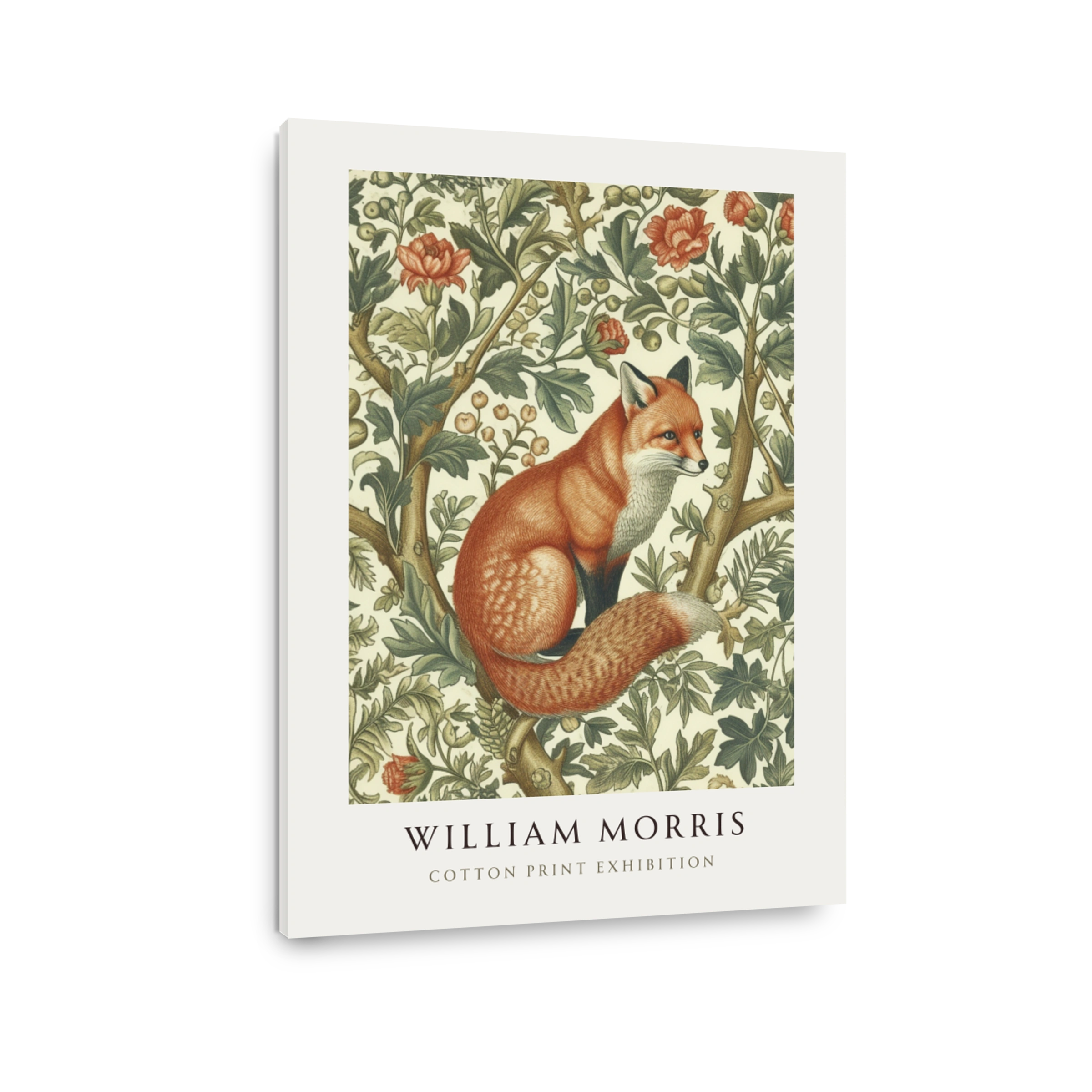 William Morris Fox Cotton Print Art