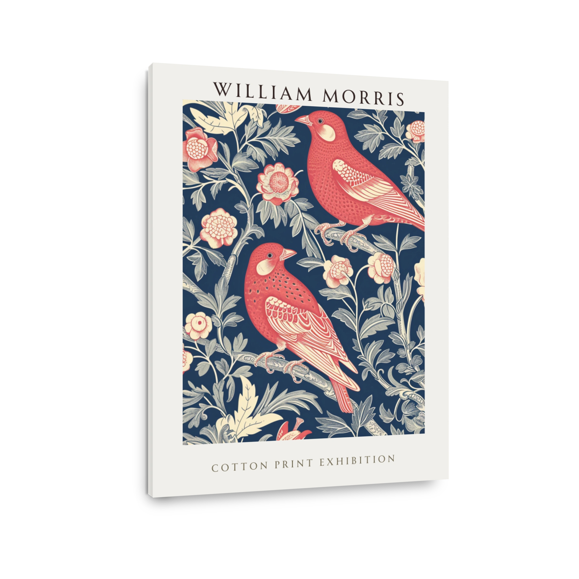 William Morris Birds and Floral Cotton Print