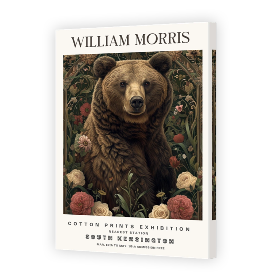 William Morris Bear Print Exhibition