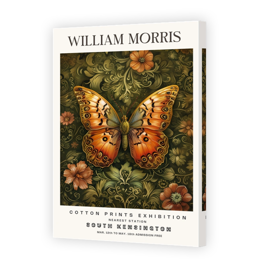William Morris Butterfly Cotton Print