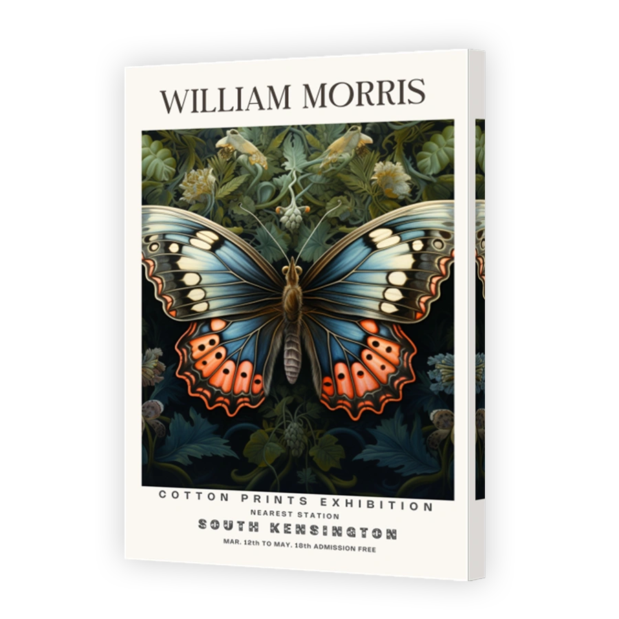 William Morris Butterfly Cotton Print