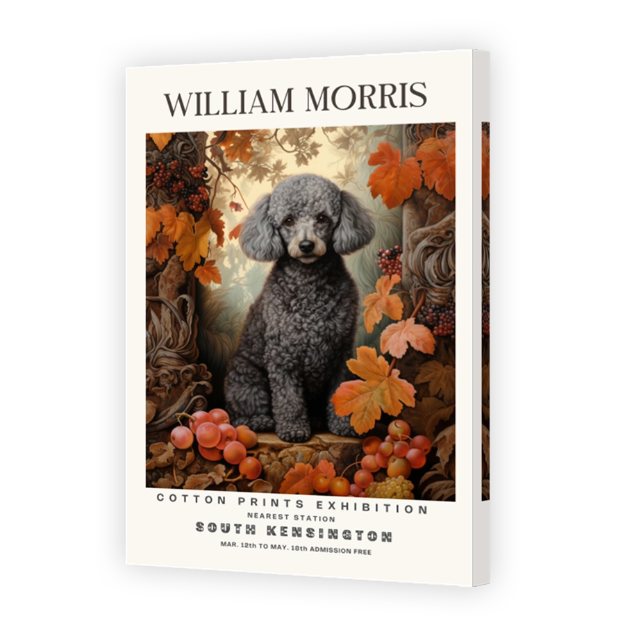 William Morris Poodle Cotton Print Exhibition