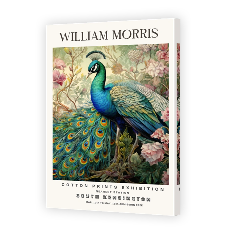 William Morris Peacock Art Print