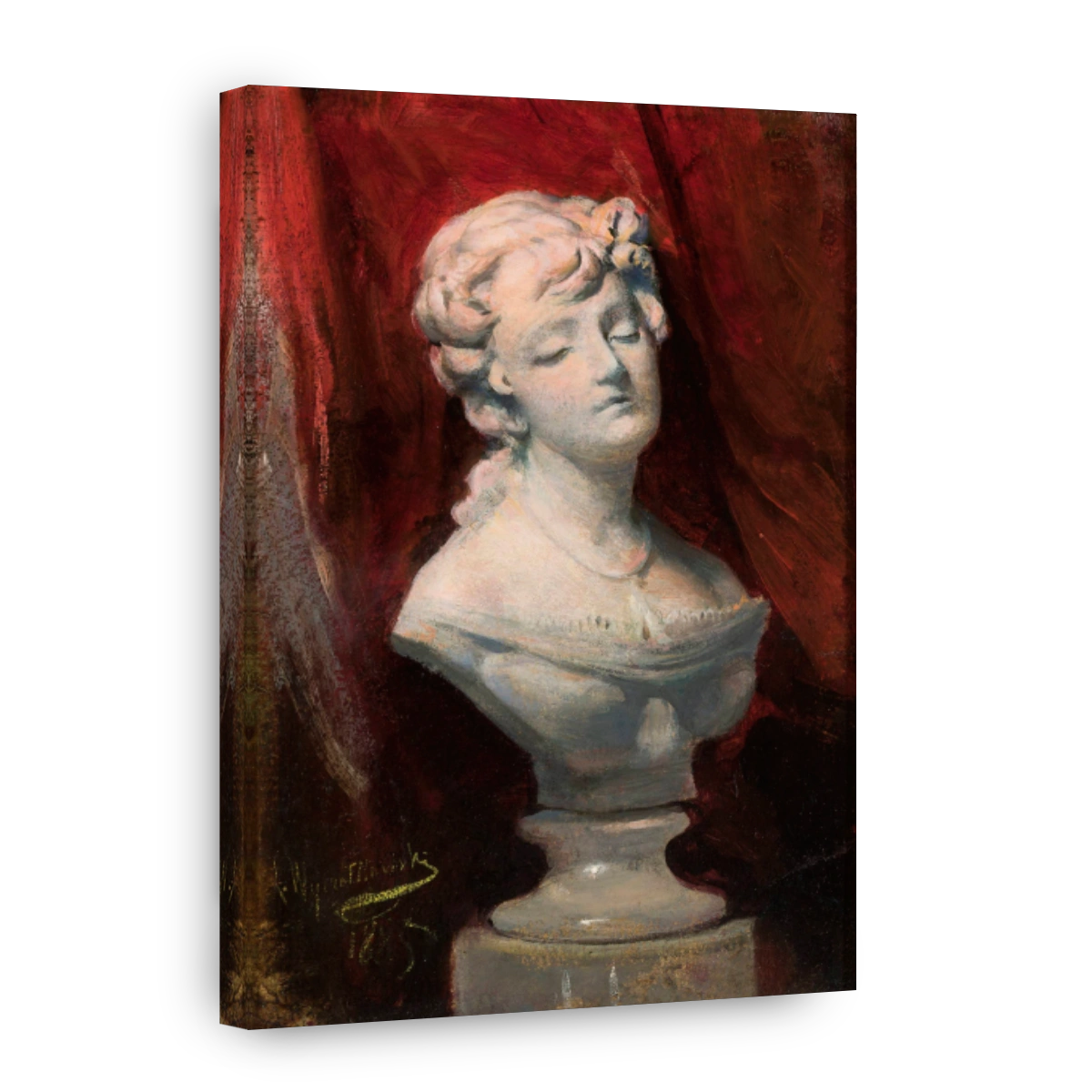 Bust of Helena Modrzejewska Oil Painting
