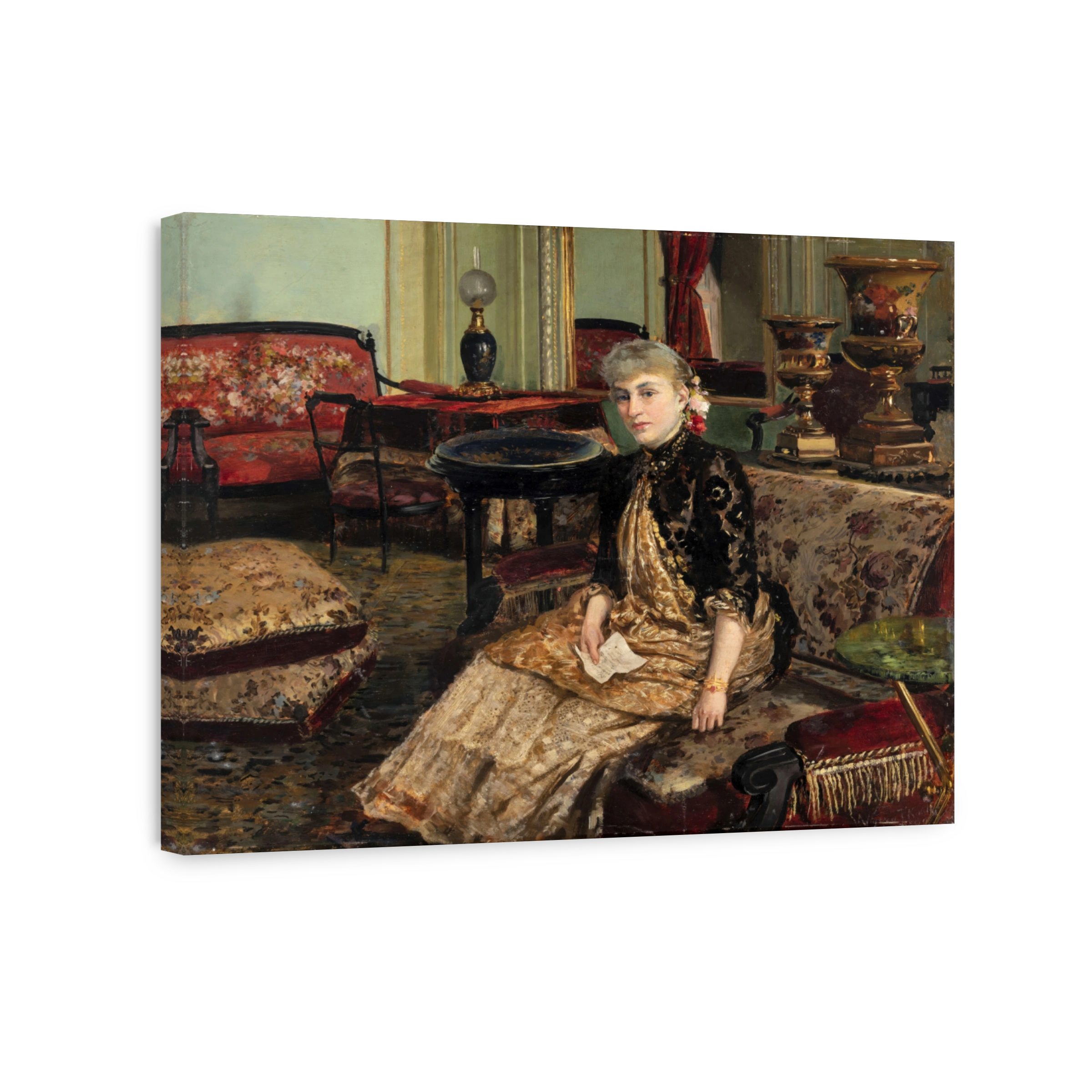 Woman in an Elegant Salon