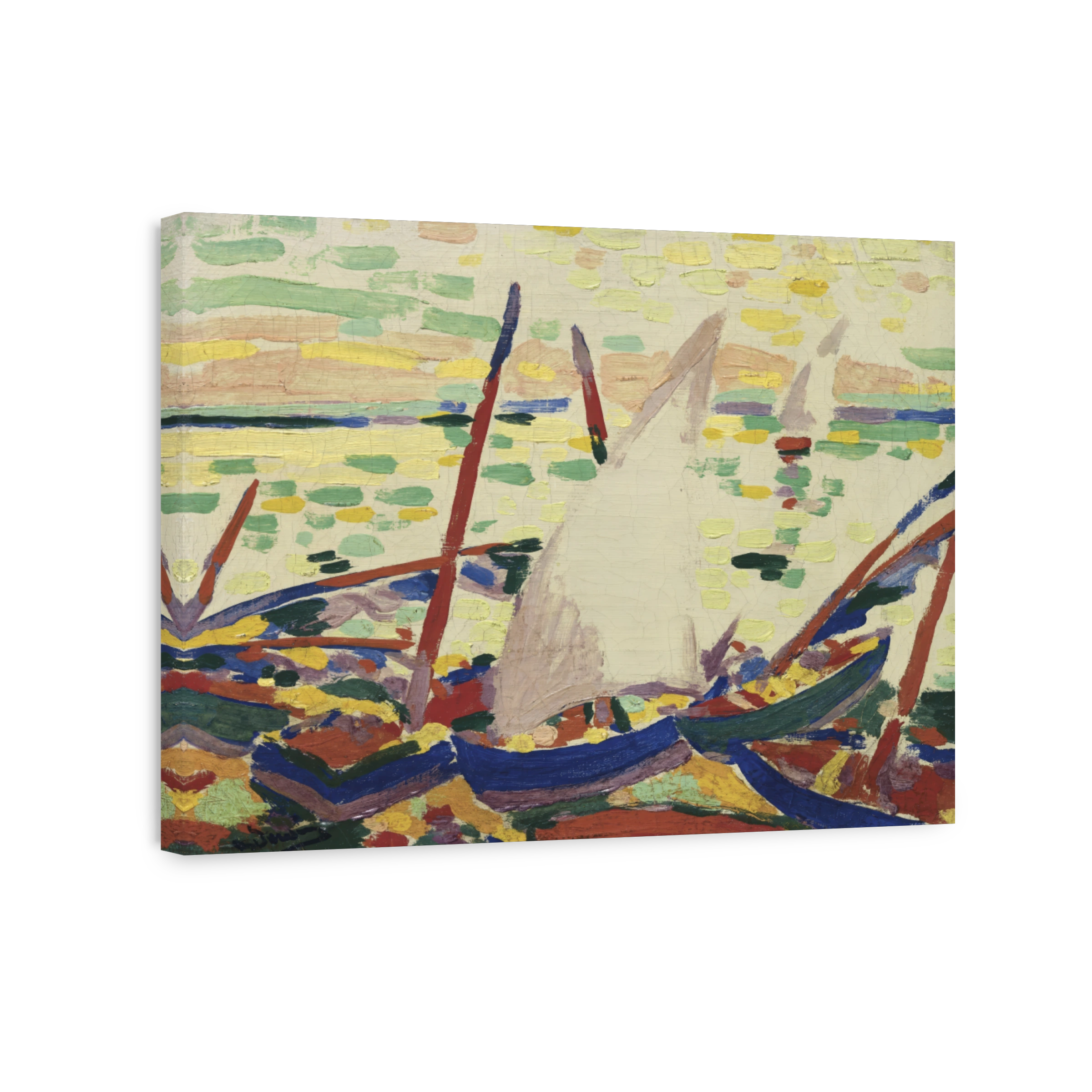 Bateaux Sur La Plage À Collioure, 1905