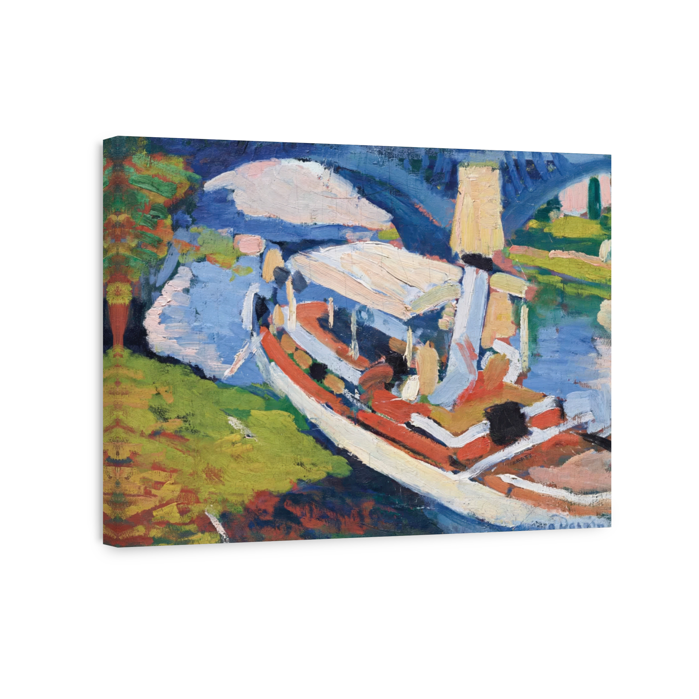 Bateau Sur La Seine, Environs De Paris, 1904